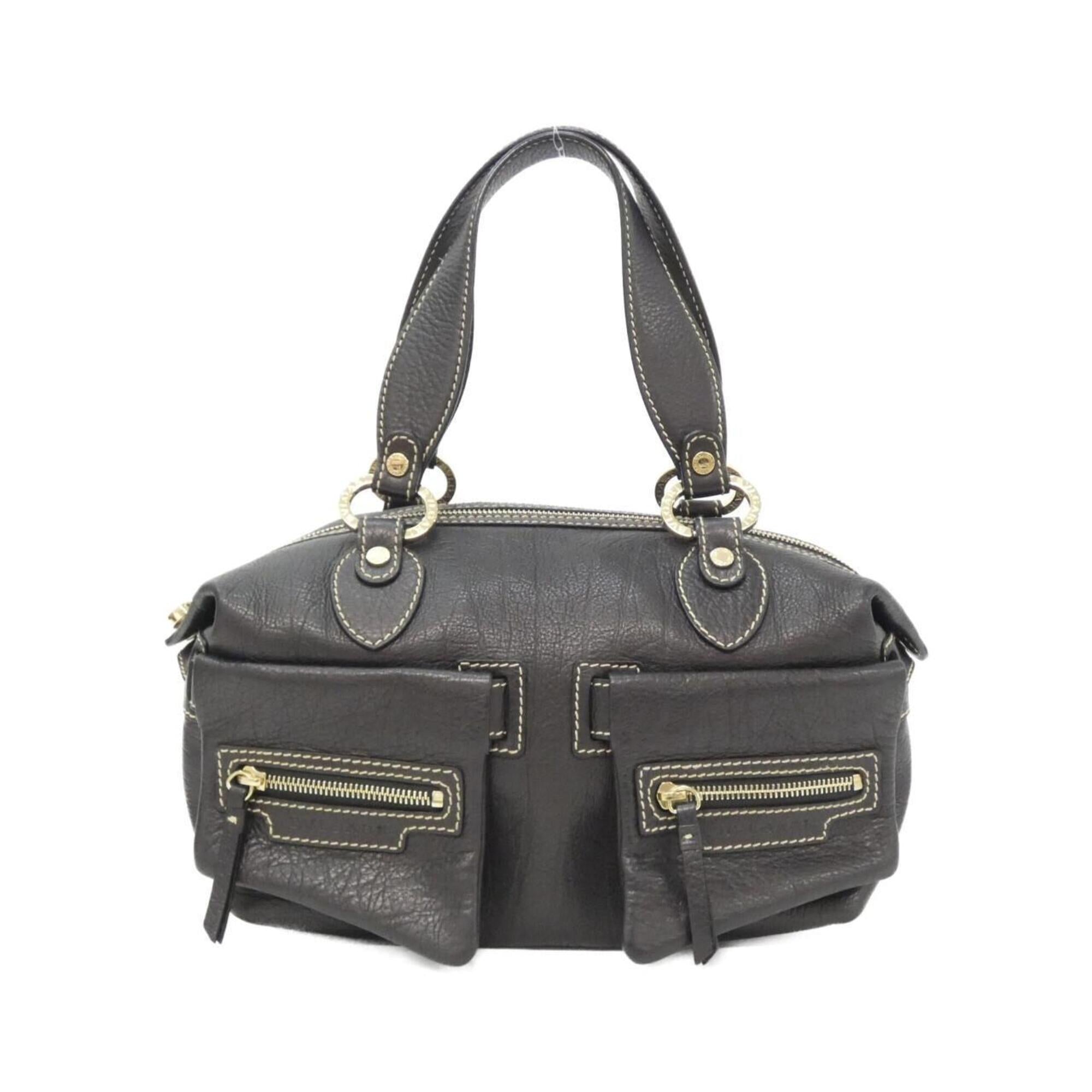 Bvlgari Black Leather Handbag (Pre-Owned)