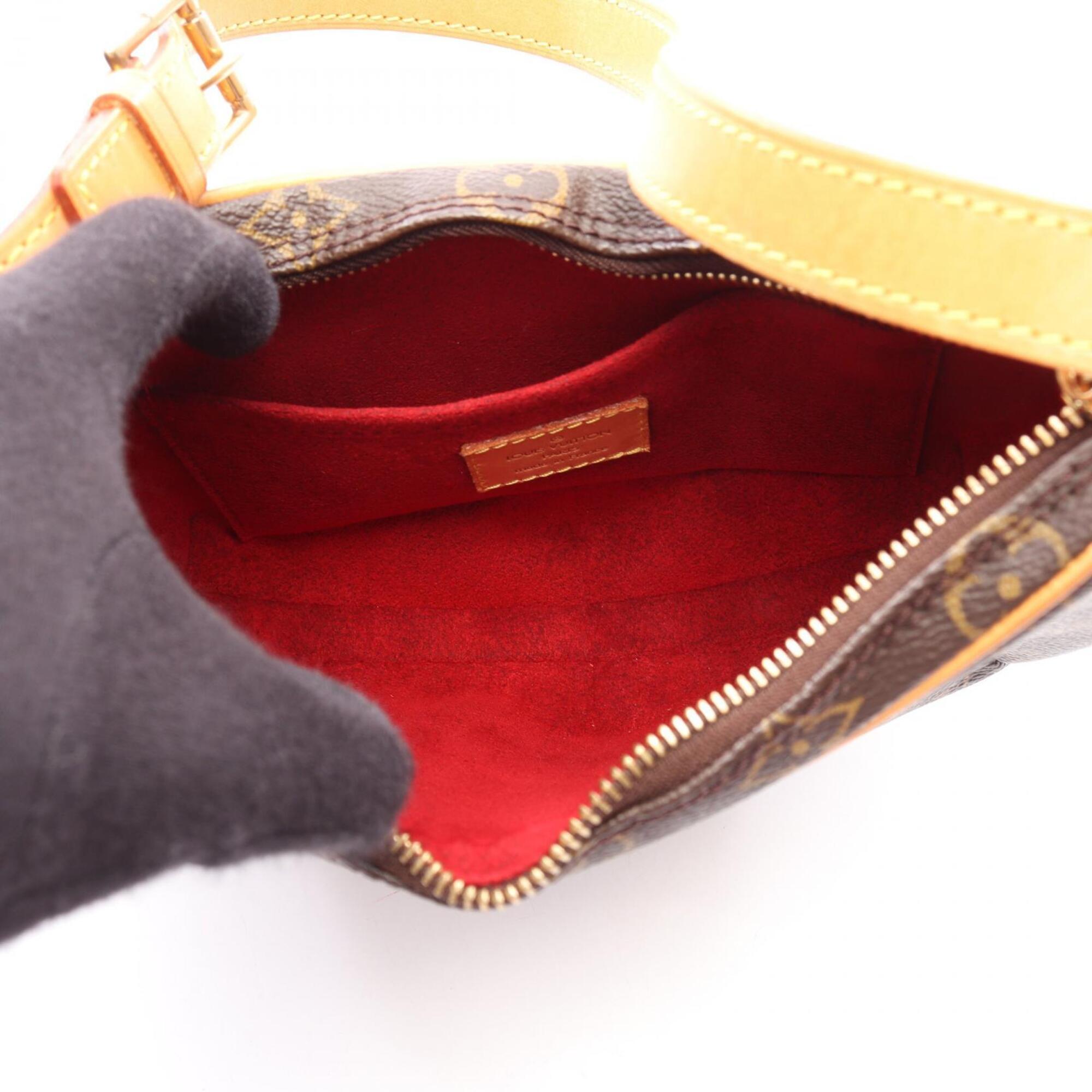 Louis Vuitton Brown Pvc Coated Canvas Leather Handbag Pochette Shoulder Bag (Pre-Owned)