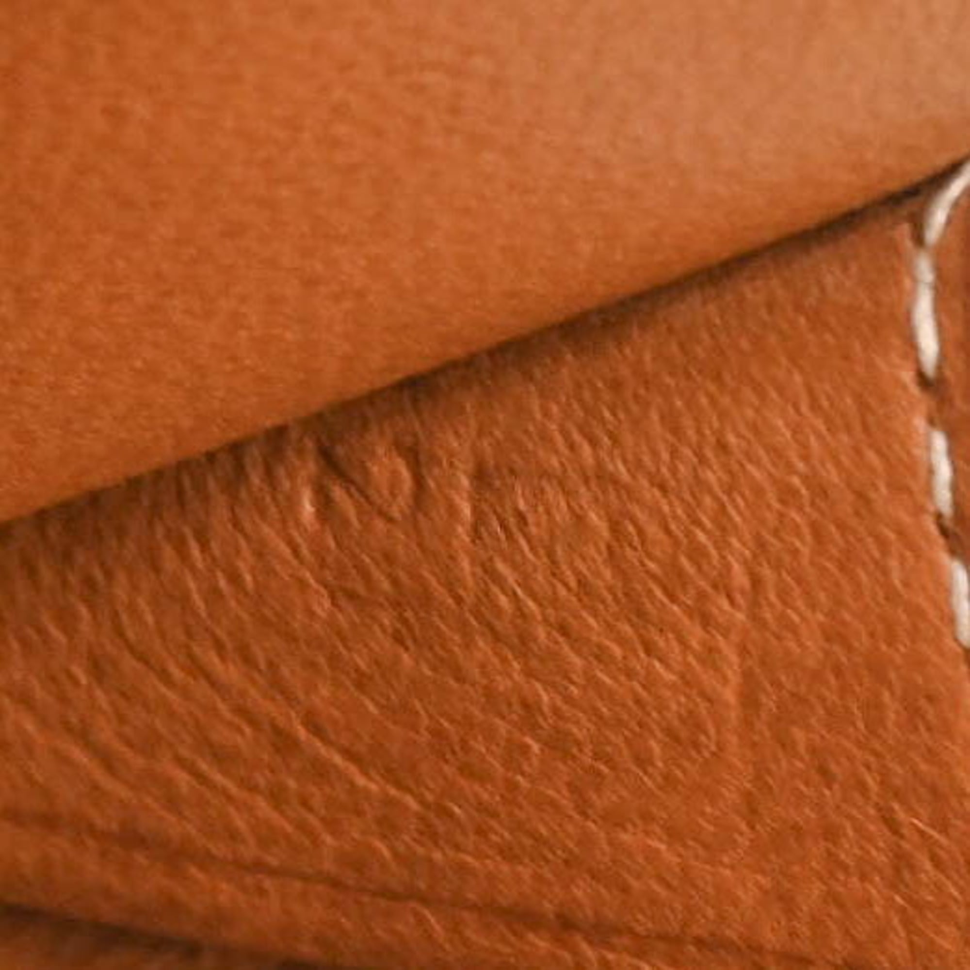 Hermes Gold Brown Togo Leather Coin Purse/Coin Case (Pre-Owned)