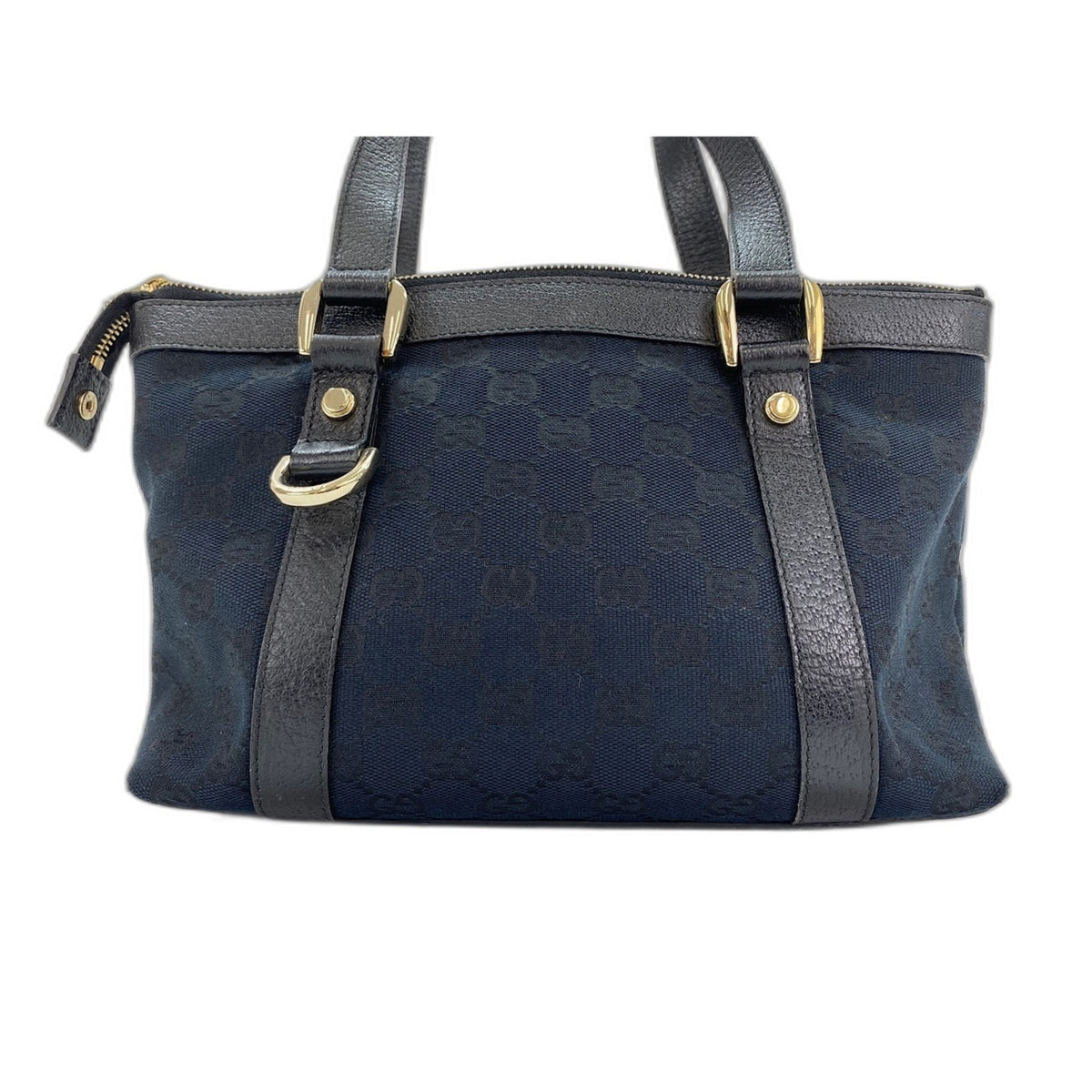 Gucci Clear Navy Gg Canvas Handbag (Pre-Owned)