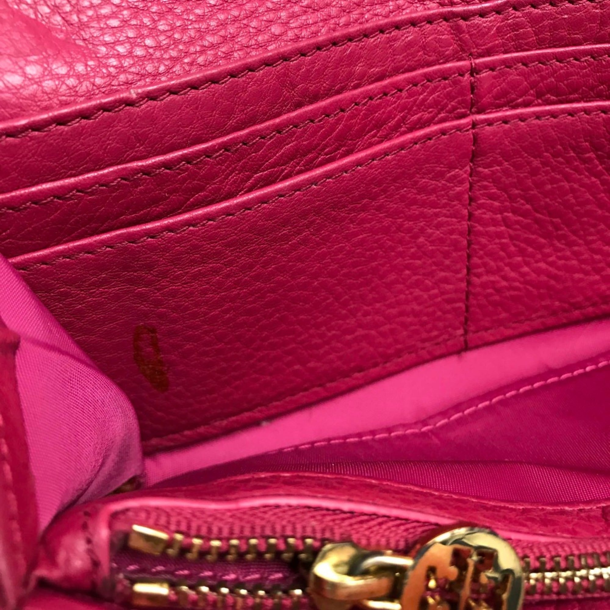 Tory Burch Pink Leather Wallet (Bi-Fold) (Pre-Owned)