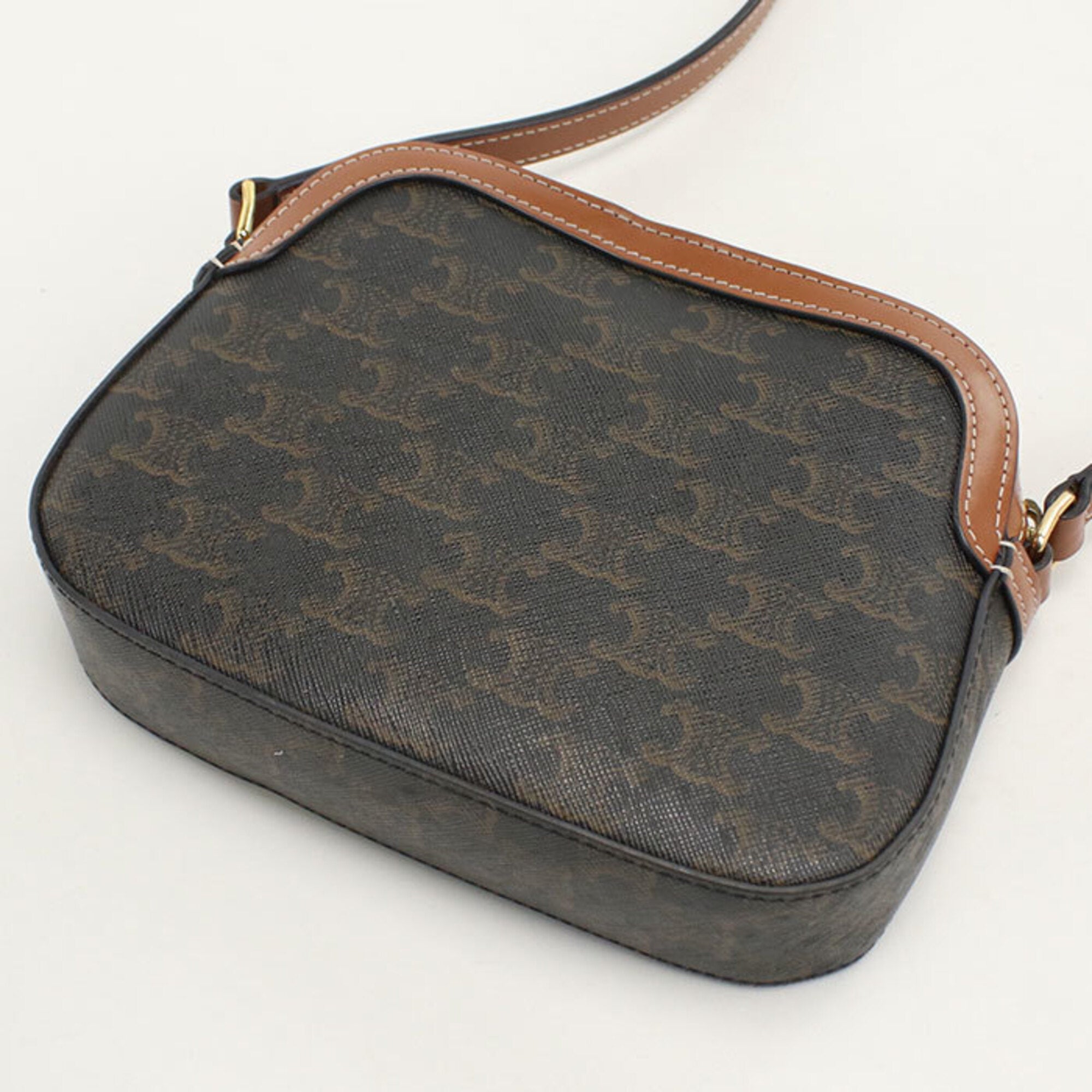 Celine Brown Pvc Leather Shoulder Bag (Pre-Owned)
