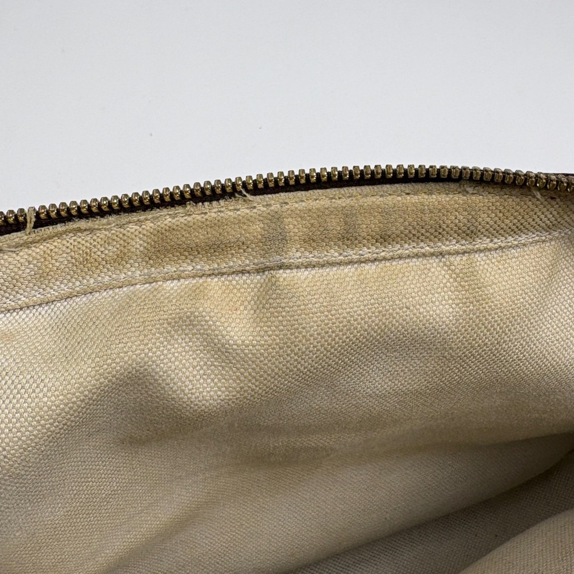 Gucci Beige Brown Gg Canvas Messenger Bag Shoulder Bag (Pre-Owned)