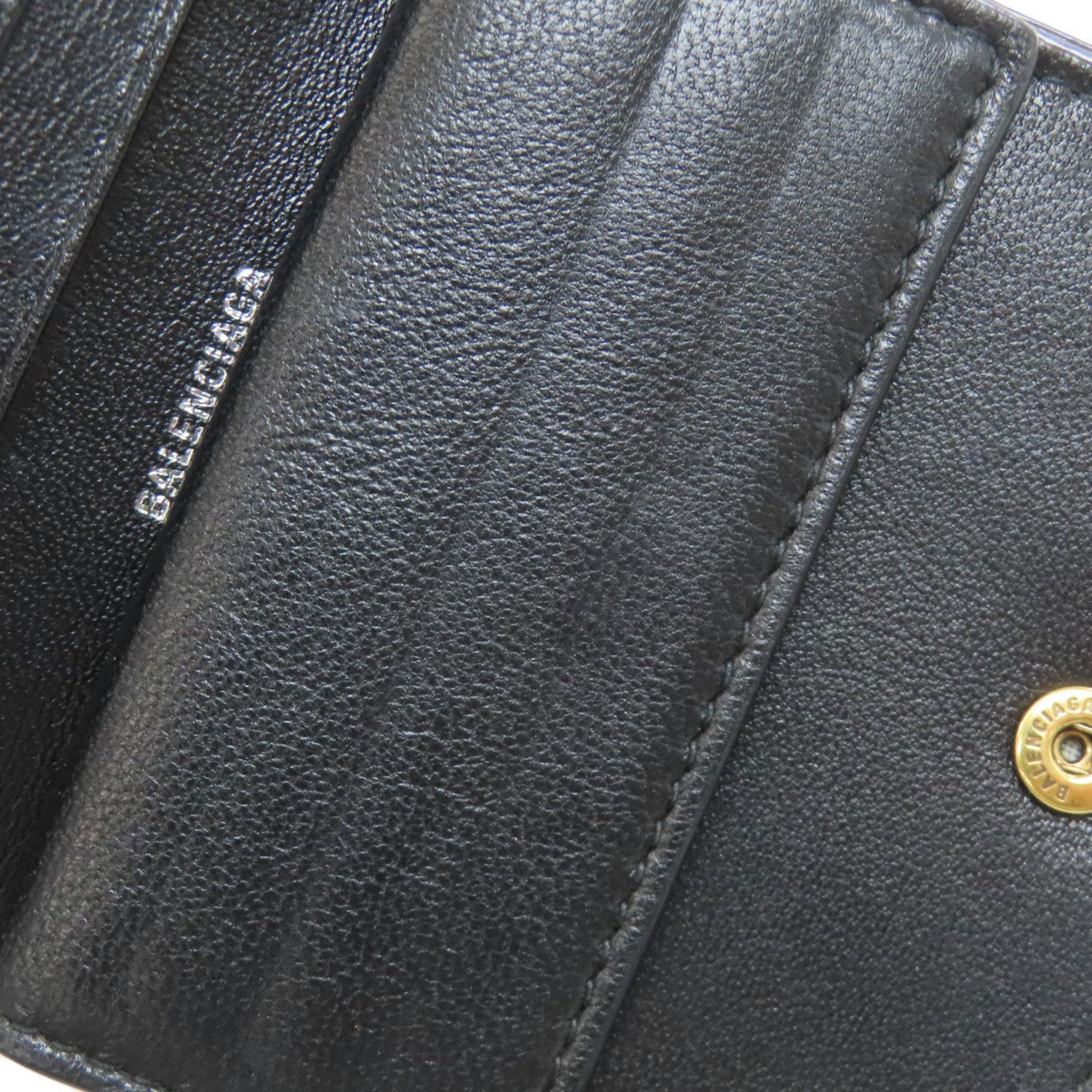 Balenciaga Black Leather Wallet (Bi-Fold) (Pre-Owned)
