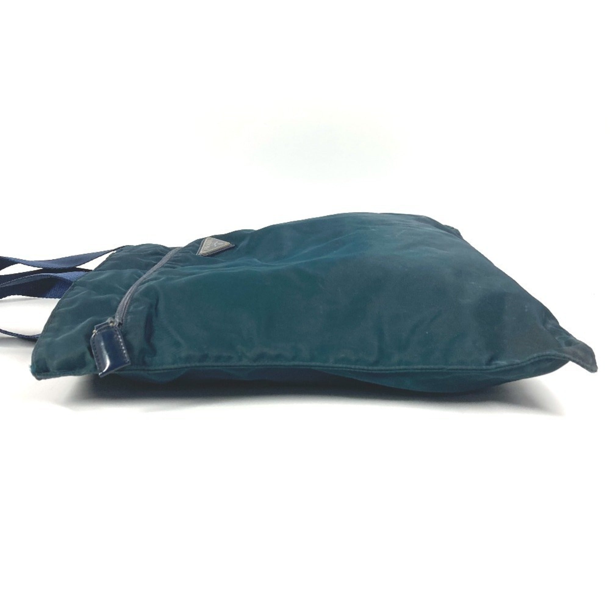 Prada Blue Nylon Shoulder Bag (Pre-Owned)