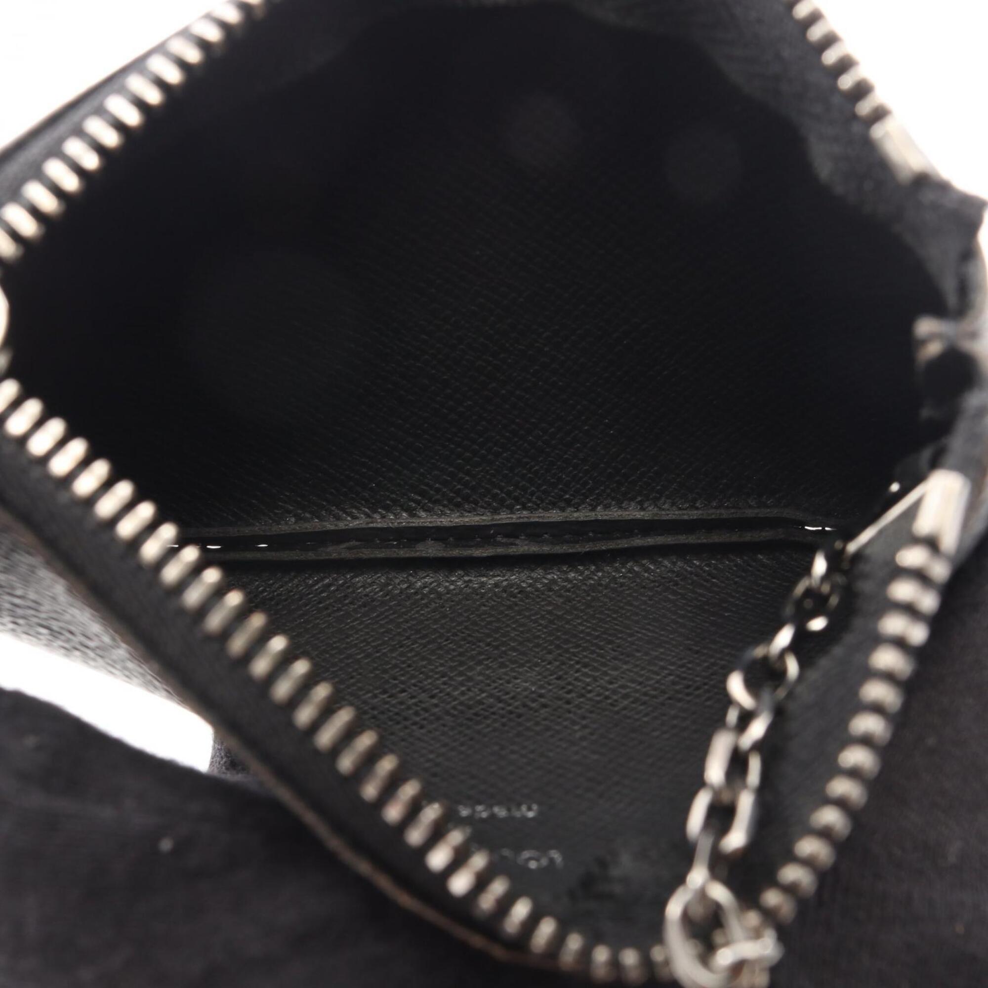 Louis Vuitton Black Gray Pvc Coin Purse/Coin Case (Pre-Owned)