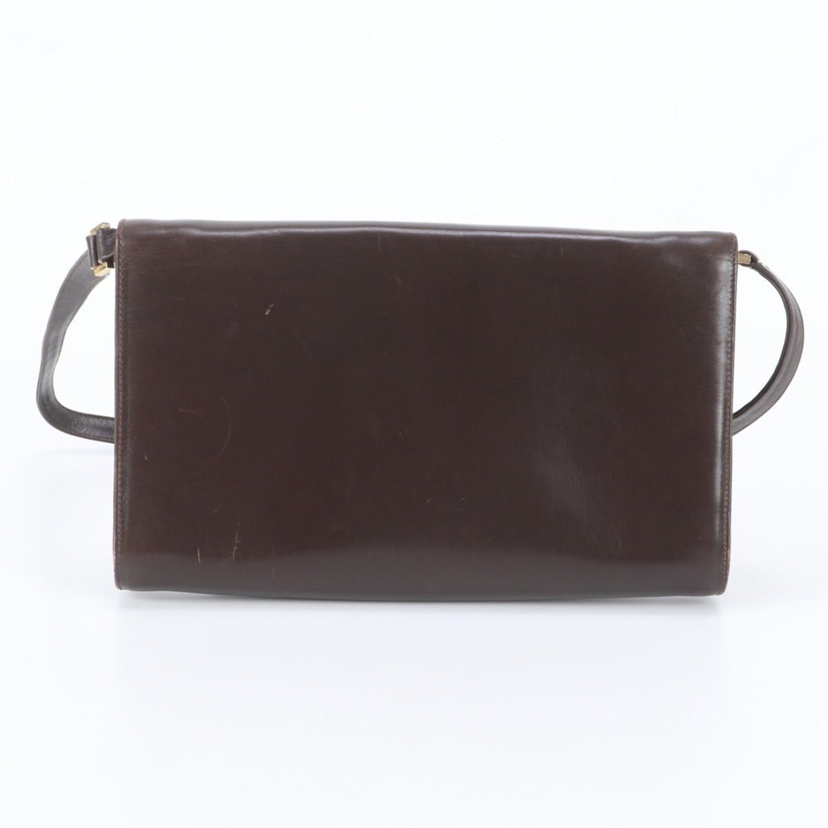 Gucci Brown Leather Handbag Shoulder Bag Tote Bag (Pre-Owned)