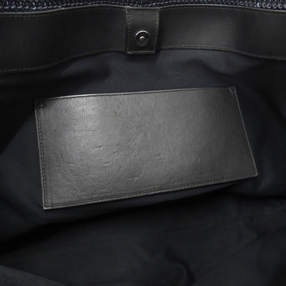 Saint Laurent Black Raffia Handbag Tote Bag (Pre-Owned)