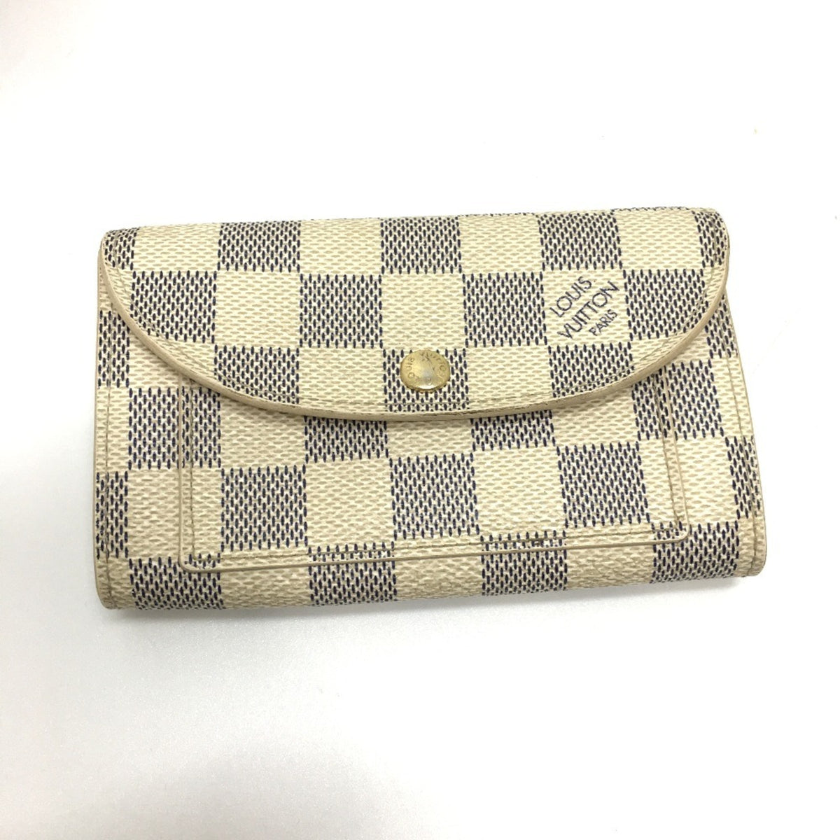 Louis Vuitton White Damier Azur Handbag Pochette Sling Bag (Pre-Owned)