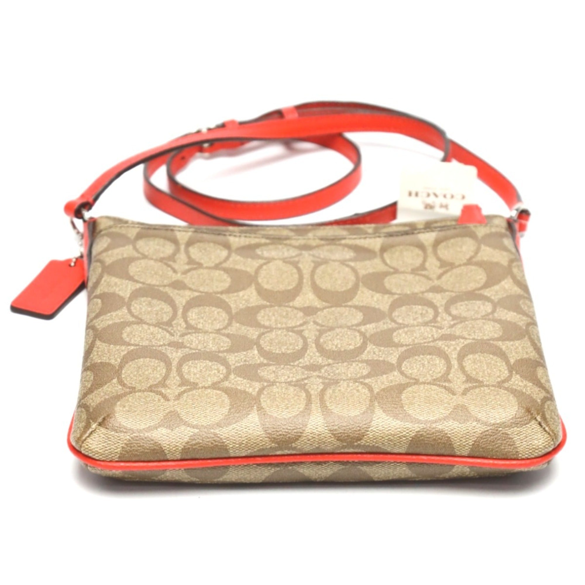Coach Brown Canvas Leather Shoulder Bag (Pre-Owned)