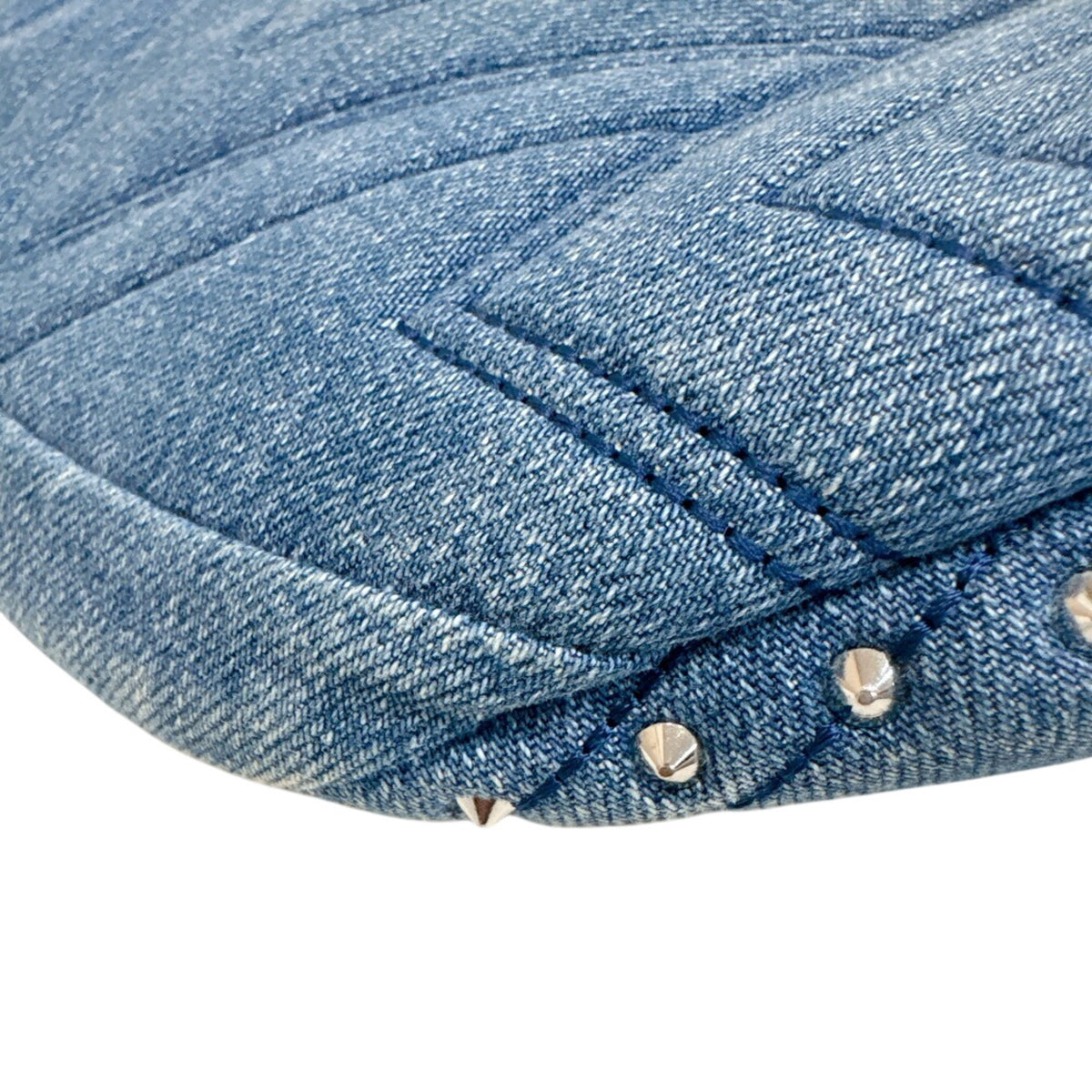 Mcm Blue Canvas Sling Bag (Pre-Owned)