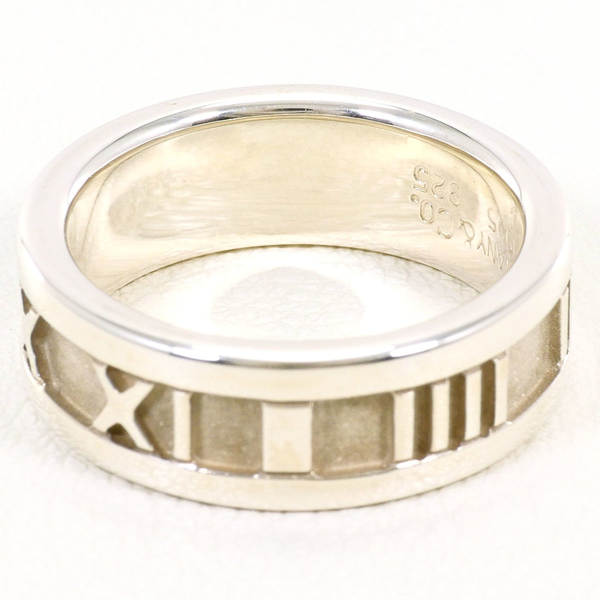 Tiffany Atlas Silver 925 Band Ring (Pre-Owned)