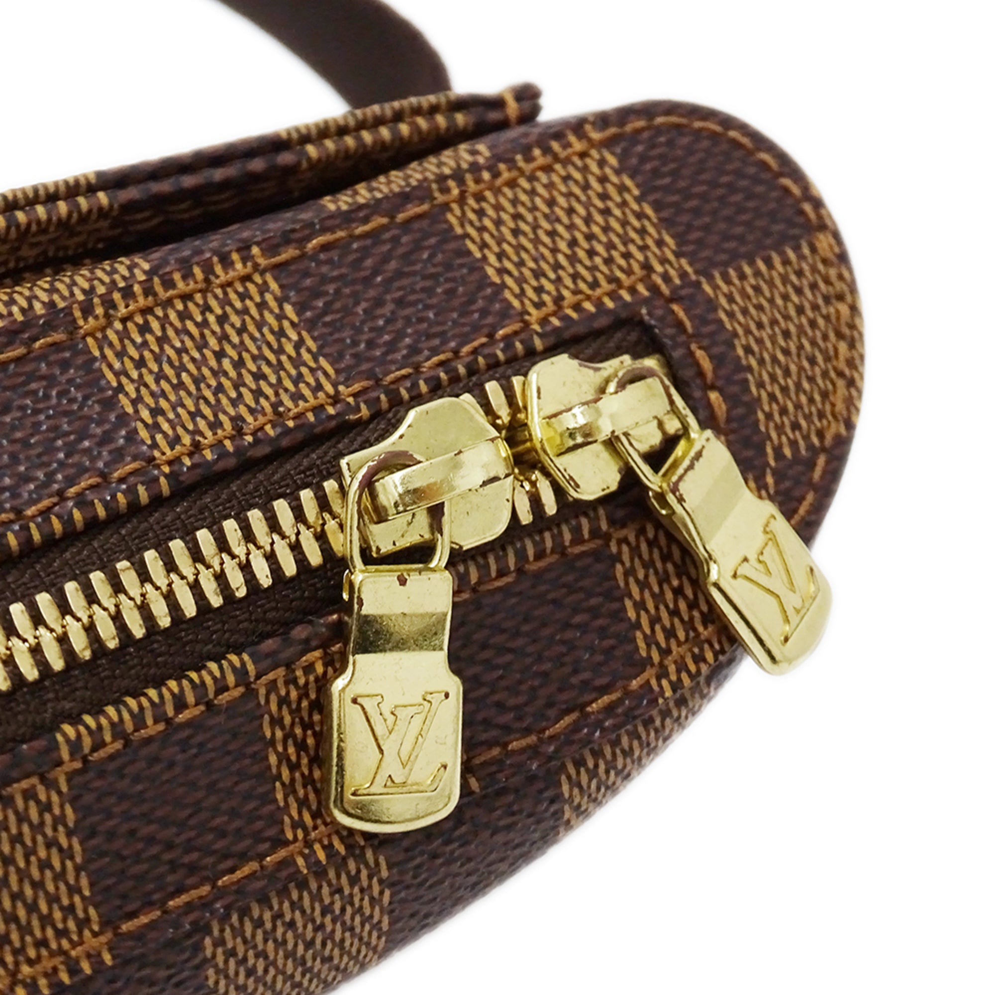 Louis Vuitton Damier Damier Canvas Ebene Damier Canvas Handbag Sling Bag (Pre-Owned)