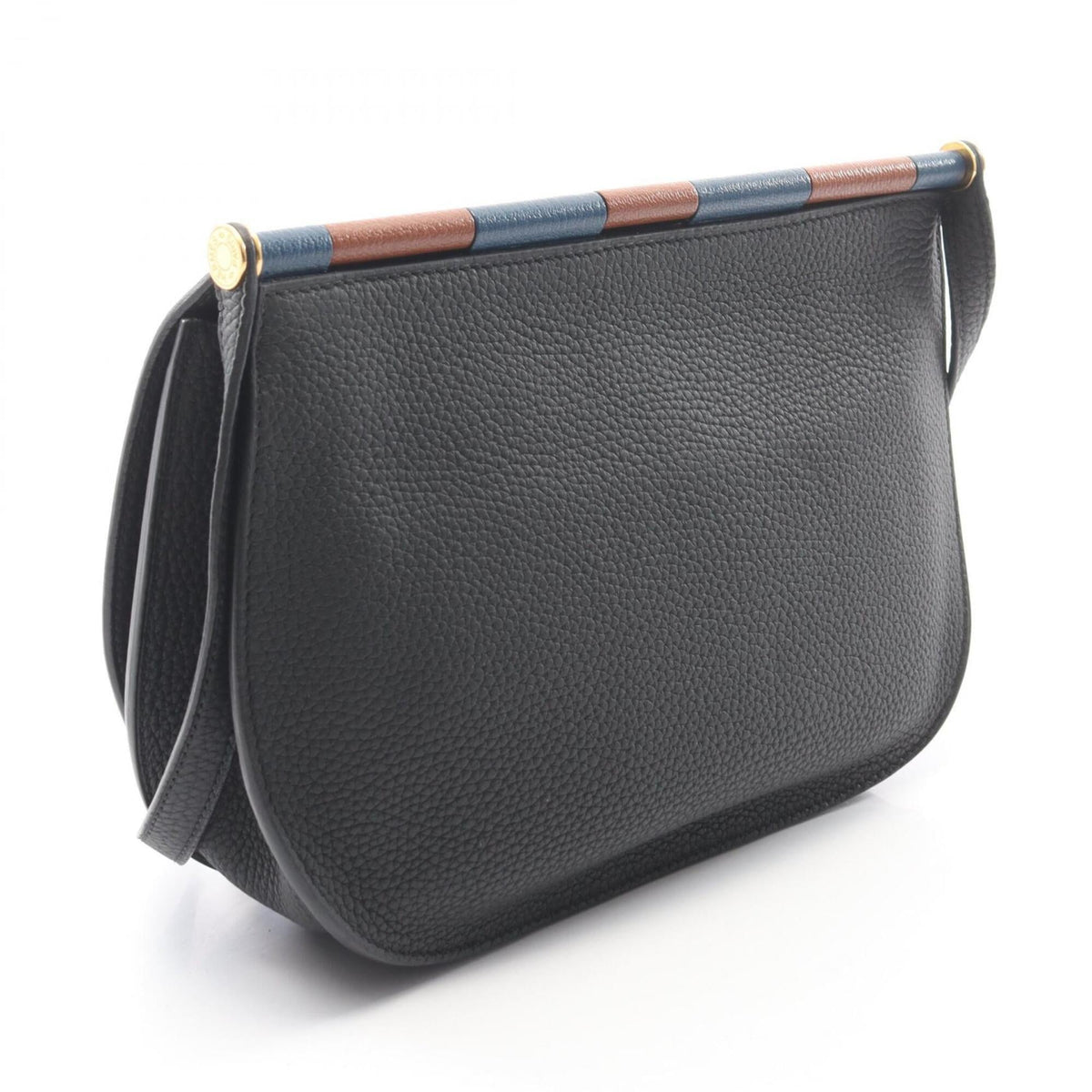 Hermes Black Togo Leather Chevre Leather Handbag Shoulder Bag (Pre-Owned)