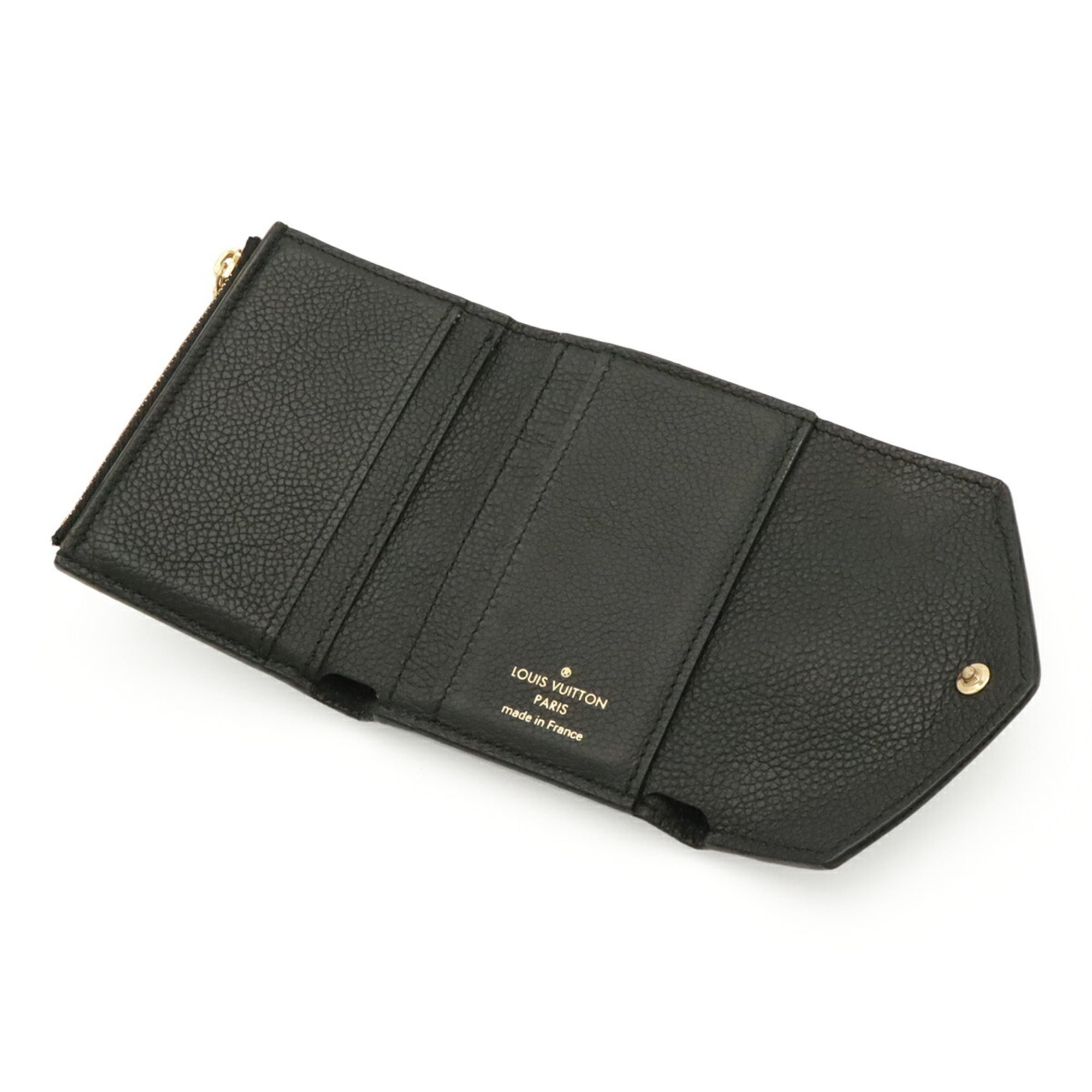 Louis Vuitton Black Noir Monogram Empreinte Wallet (Tri-Fold) (Pre-Owned)