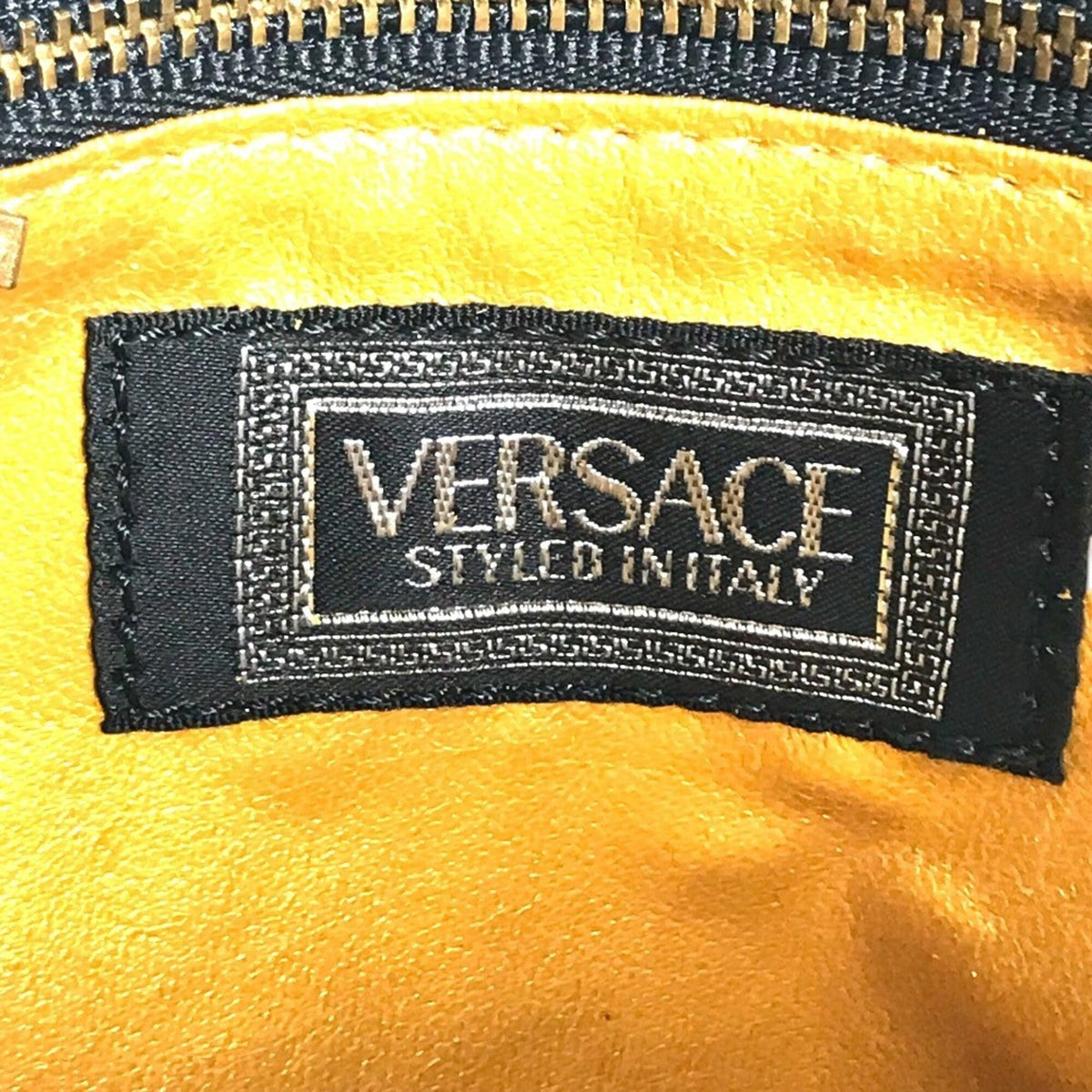 Versace Black Nylon Handbag Shoulder Bag (Pre-Owned)