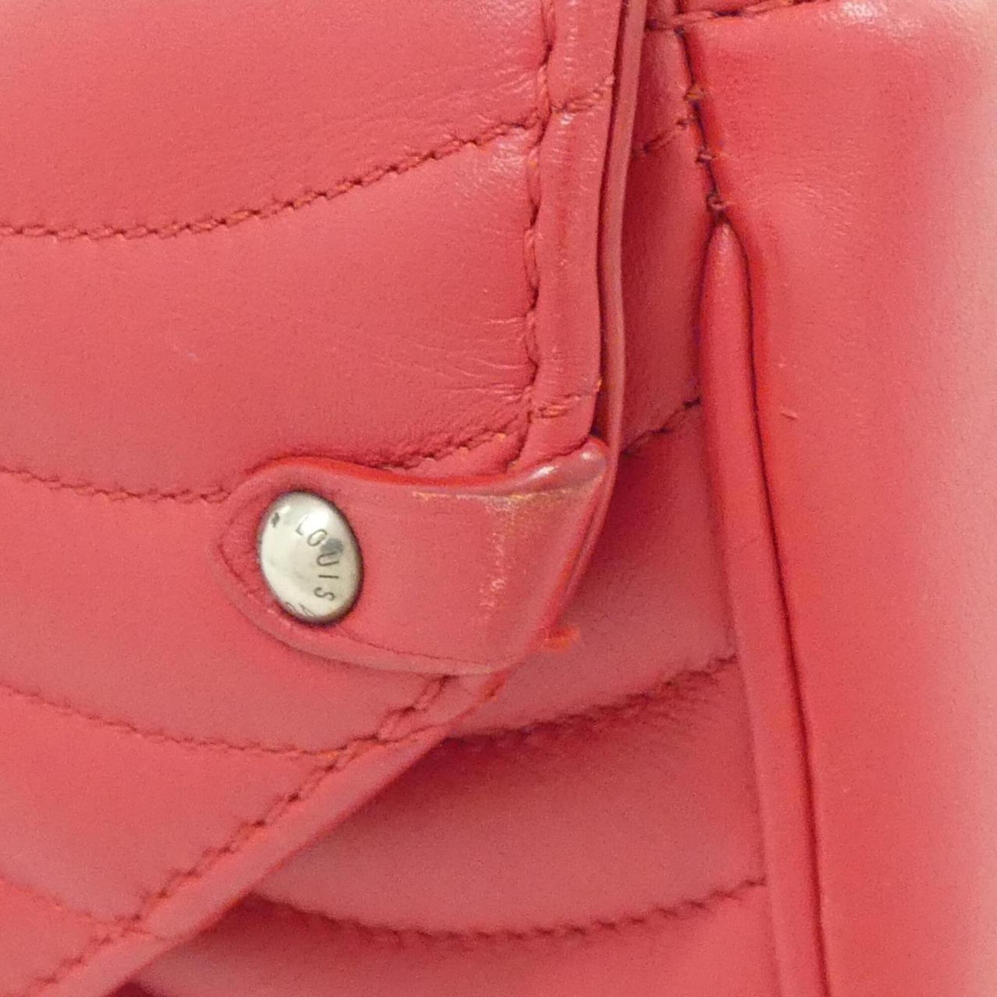 Louis Vuitton Rouge Leather Shoulder Bag (Pre-Owned)