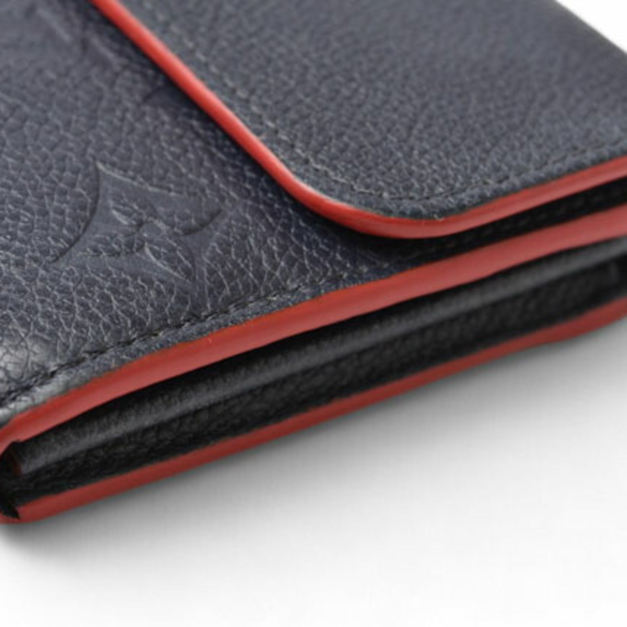 Louis Vuitton Marine Rouge Monogram Monogram Empreinte Long Wallet (Tri-Fold) (Pre-Owned)