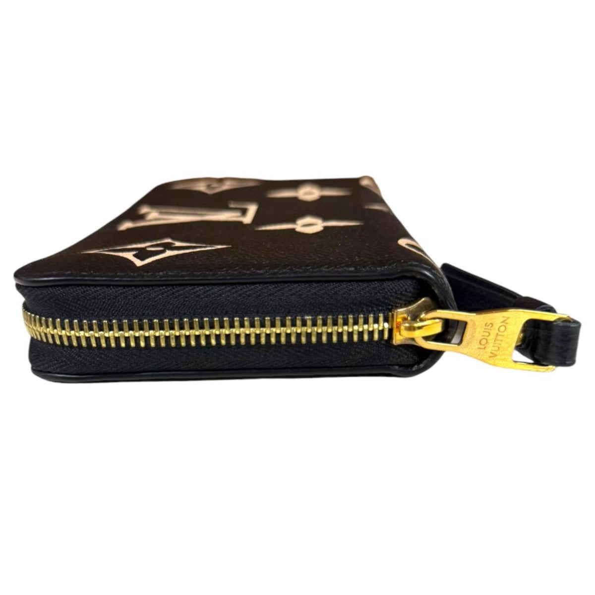 Louis Vuitton Beige Black Noir Monogram Empreinte Long Wallet (Bi-Fold) (Pre-Owned)