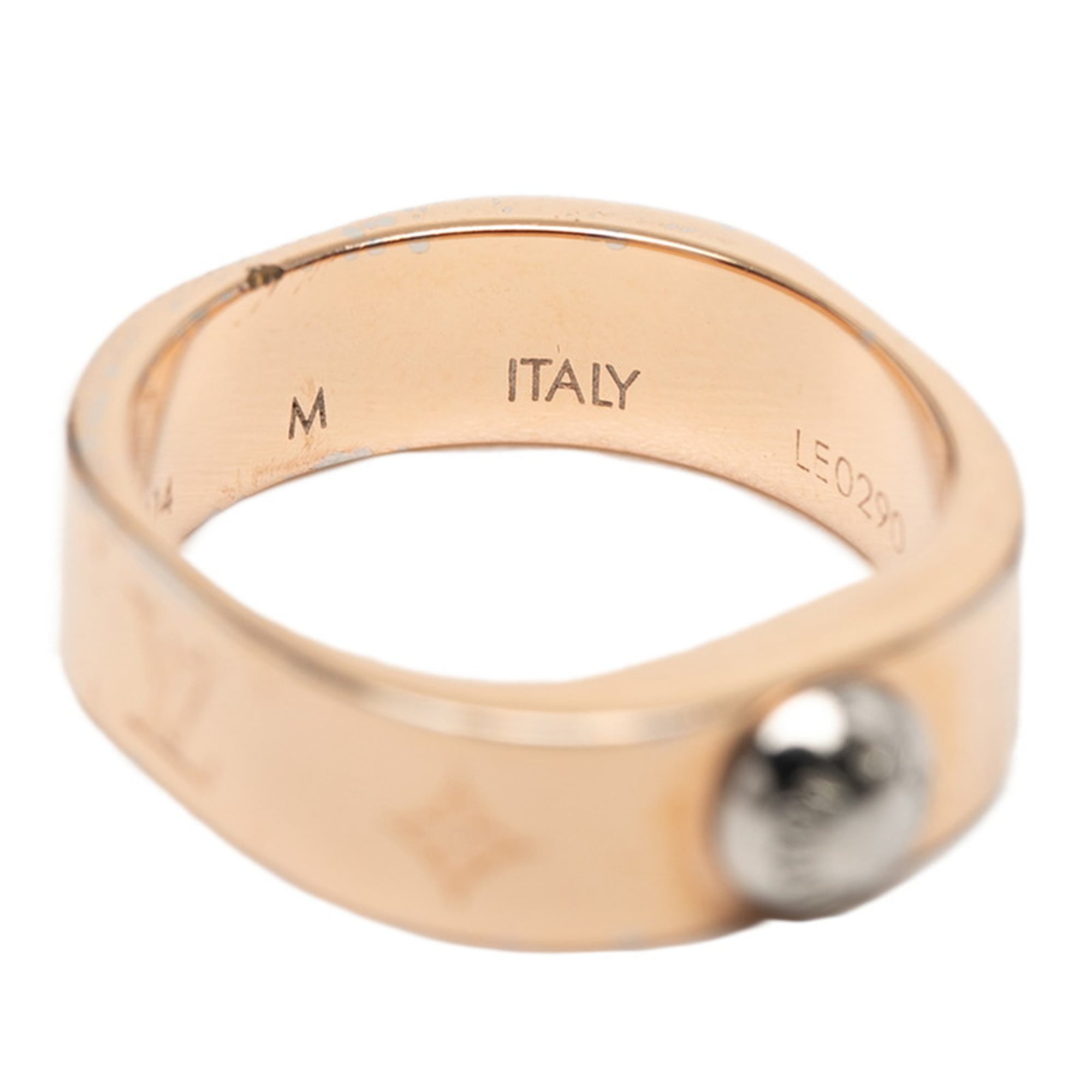 Louis Vuitton Pink Gold Gold Plating Band Ring (Pre-Owned)
