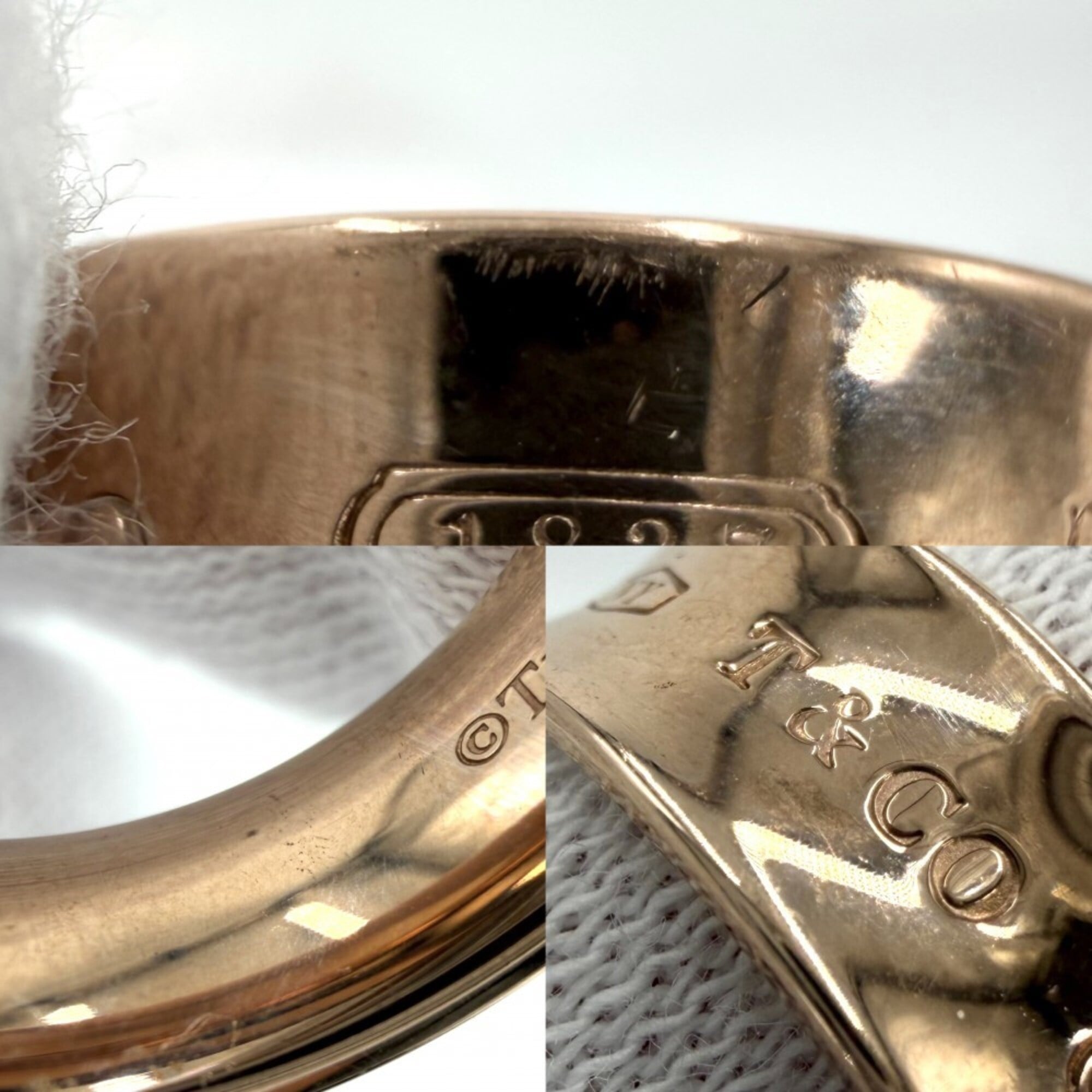 Tiffany Pink Gold Metal Band Ring (Pre-Owned)