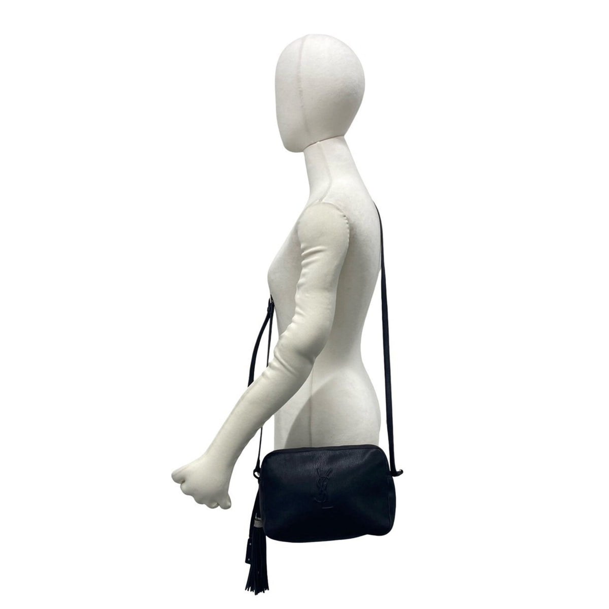Yves Saint Laurent Black Leather Shoulder Bag (Pre-Owned)