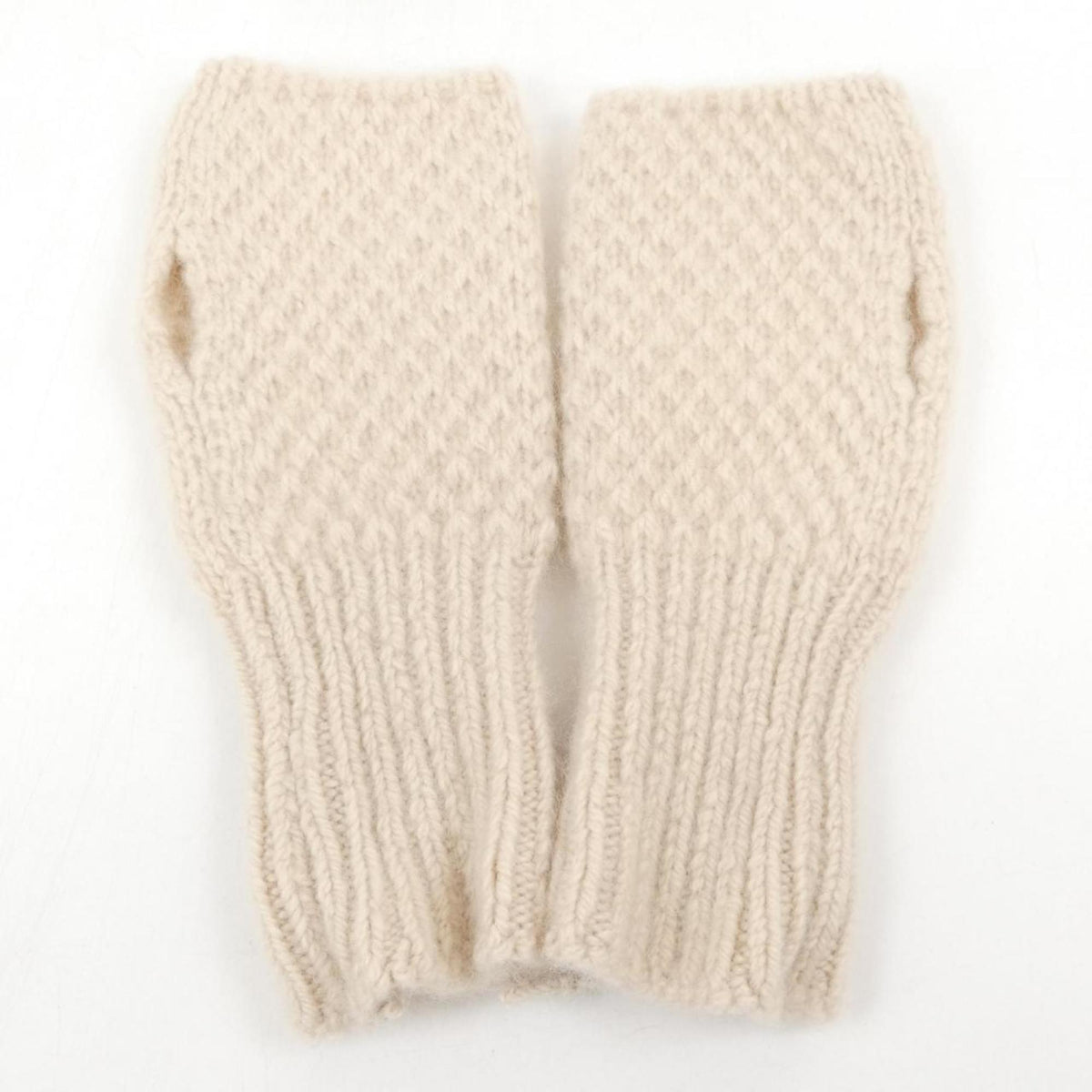 Hermes Beige Cashmere Warm Gloves (Pre-Owned)