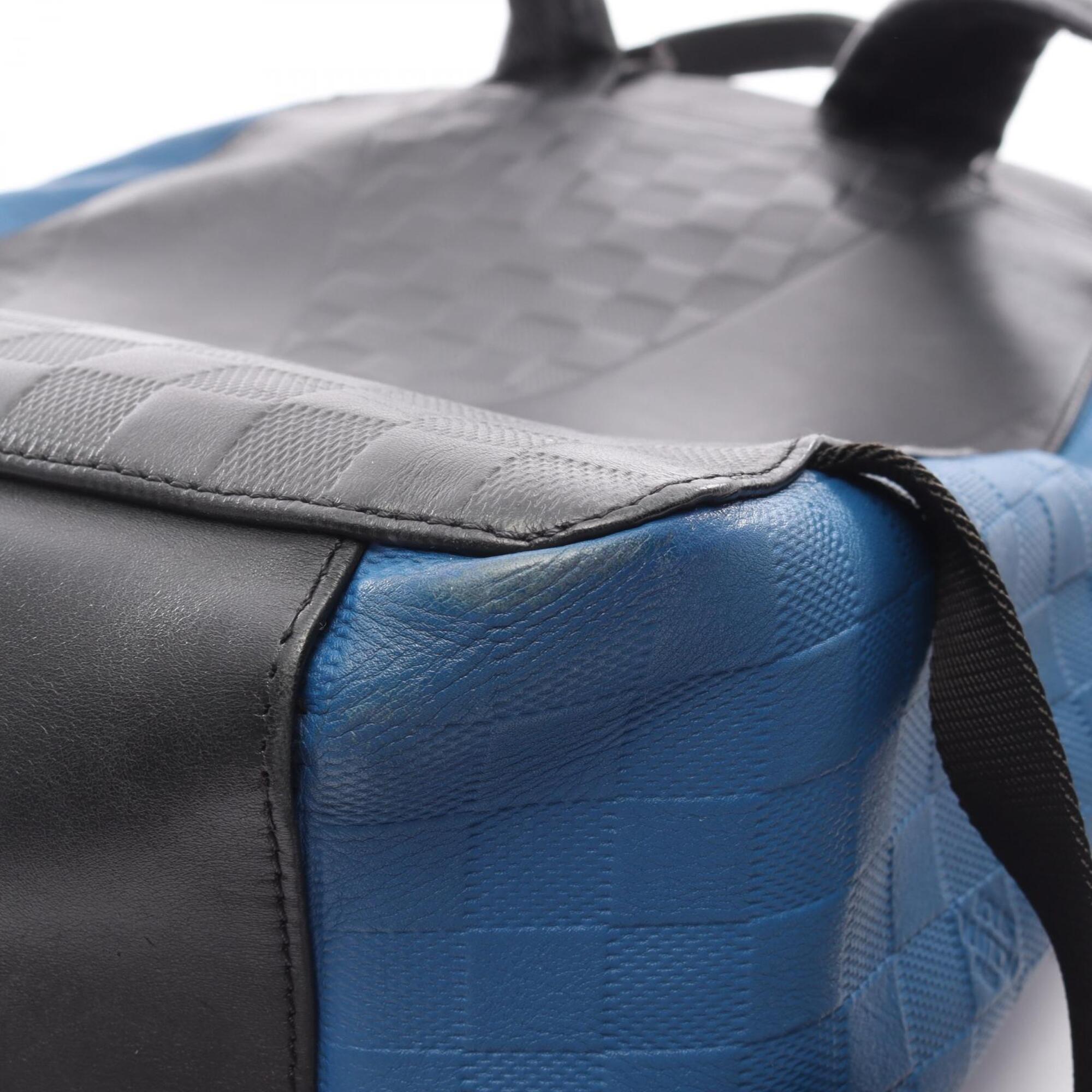 Louis Vuitton Black Blue Infini Damier Infini Backpack (Pre-Owned)