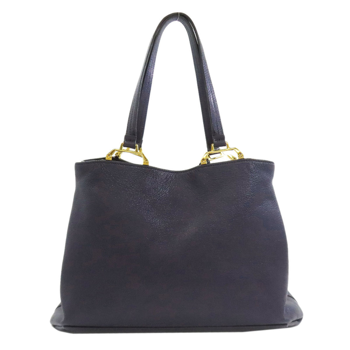 Miu Miu Blue Leather Tote Bag (Pre-Owned)