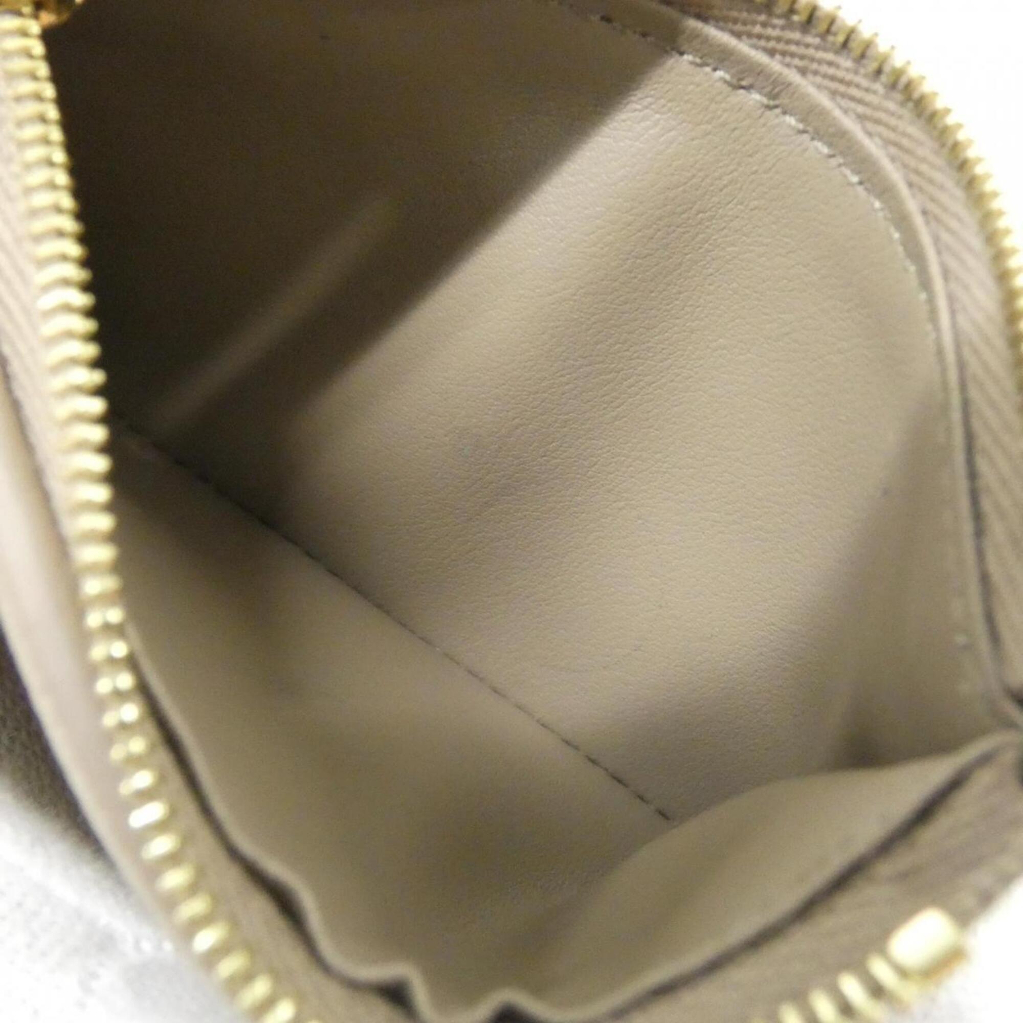 Louis Vuitton Cream Tourterelle Leather Wallet (Tri-Fold) (Pre-Owned)