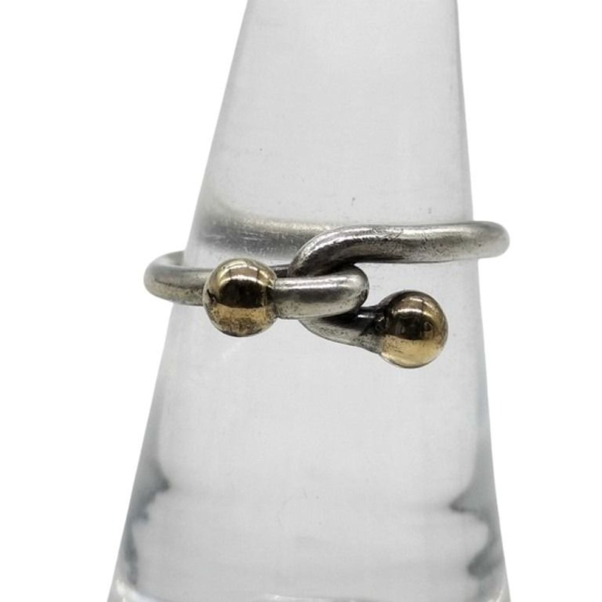 Tiffany Gold Silver Silver 925 Band Ring (Pre-Owned)