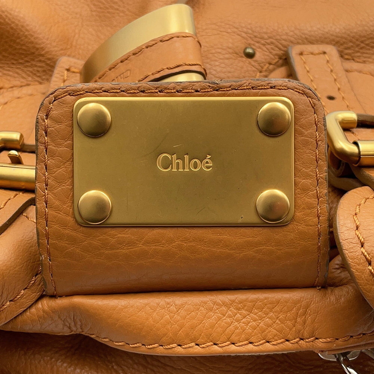 Chloé Paddington Light Brown Leather Handbag (Pre-Owned)