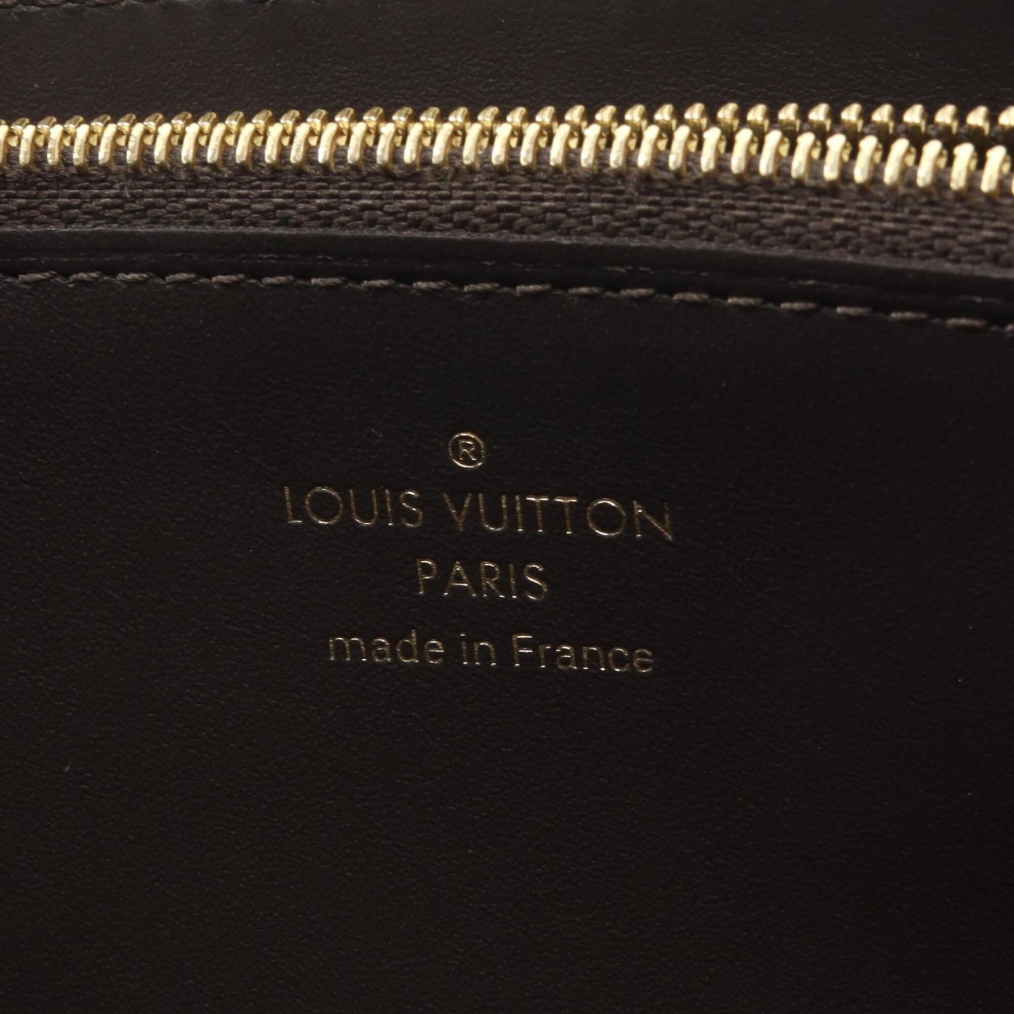 Louis Vuitton Beige Leather Long Wallet (Bi-Fold) (Pre-Owned)