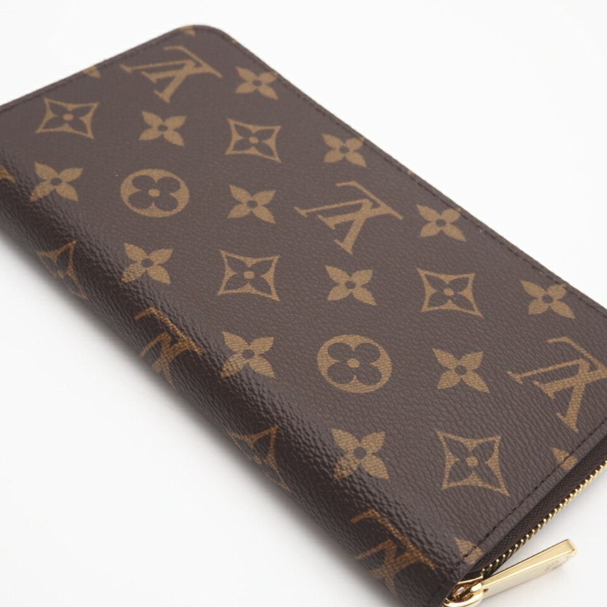 Louis Vuitton Brown Coated Canvas Long Wallet (Bi-Fold) (Pre-Owned)