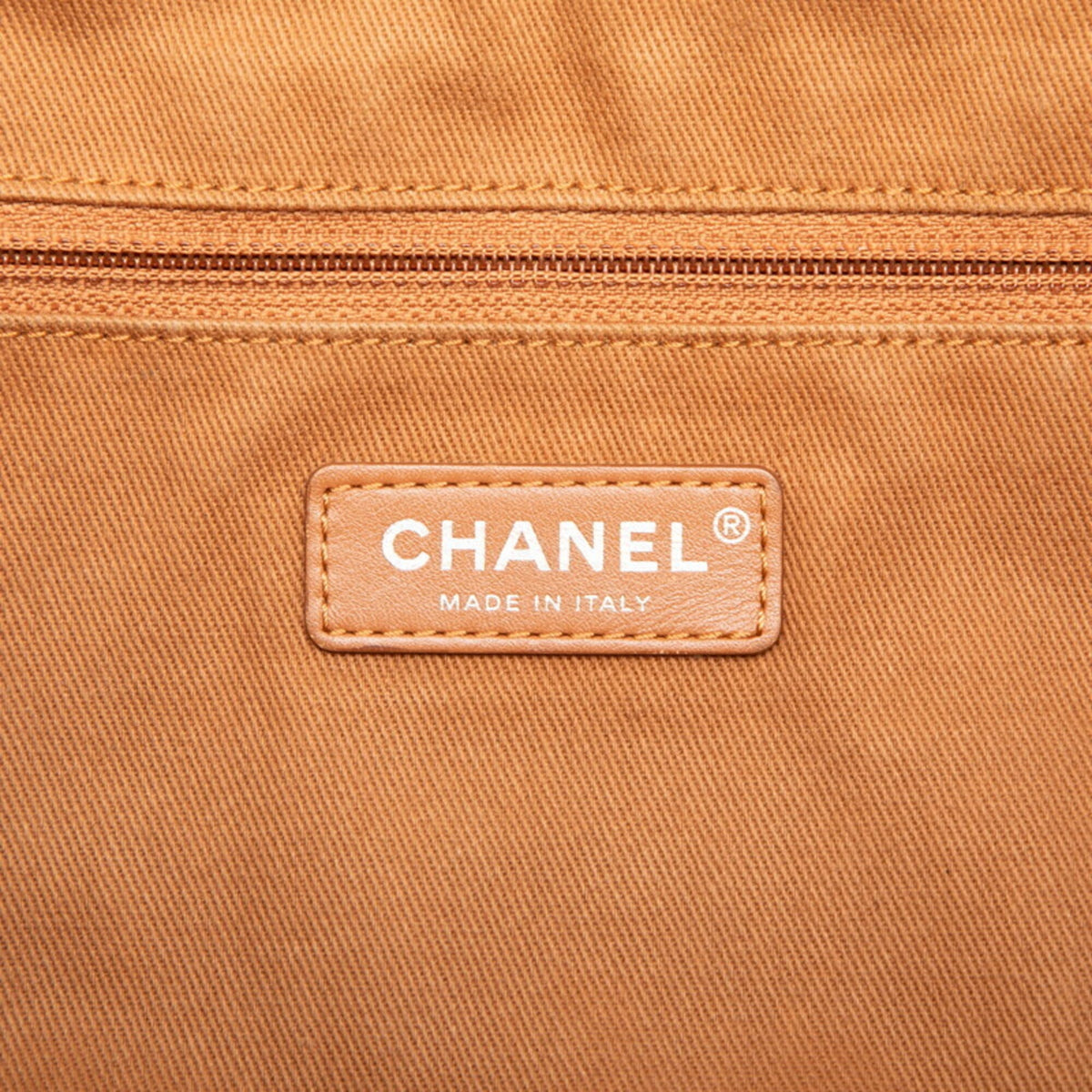 Chanel Pink Canvas Leather Shoulder Bag Tote Bag (Pre-Owned)