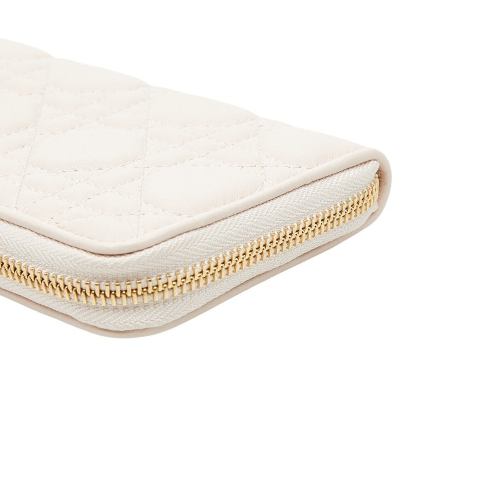Christian Dior Pink Leather Long Bill Wallet (Bi-Fold) (Pre-Owned)