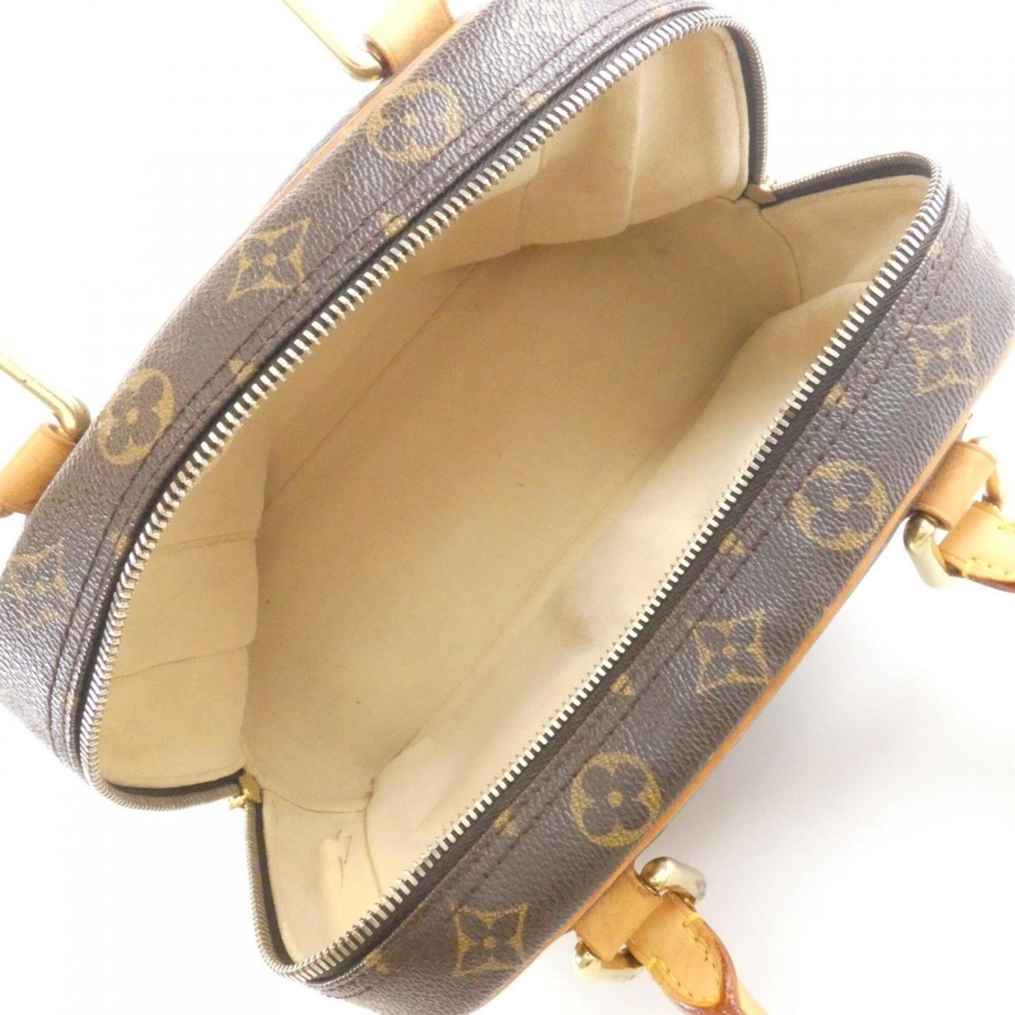 Louis Vuitton Marron Monogram Coated Canvas Handbag (Pre-Owned)
