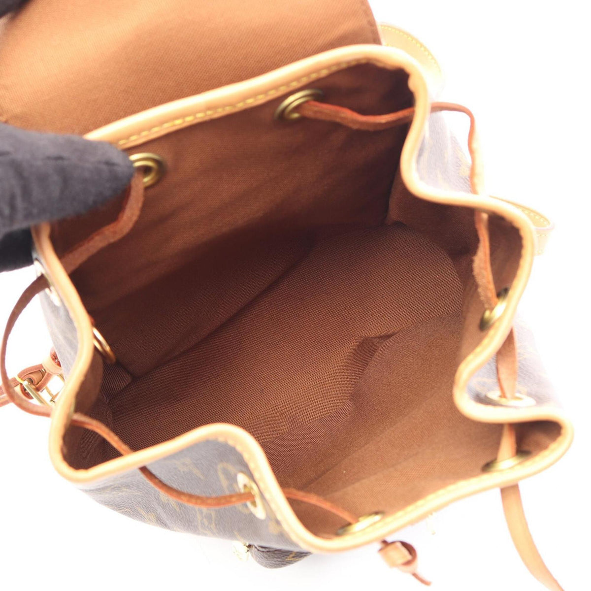 Louis Vuitton Brown Pvc Leather Backpack Handbag (Pre-Owned)