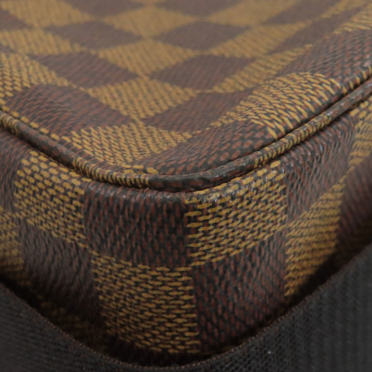 Louis Vuitton Damier Canvas Ebene Damier Canvas Shoulder Bag (Pre-Owned)