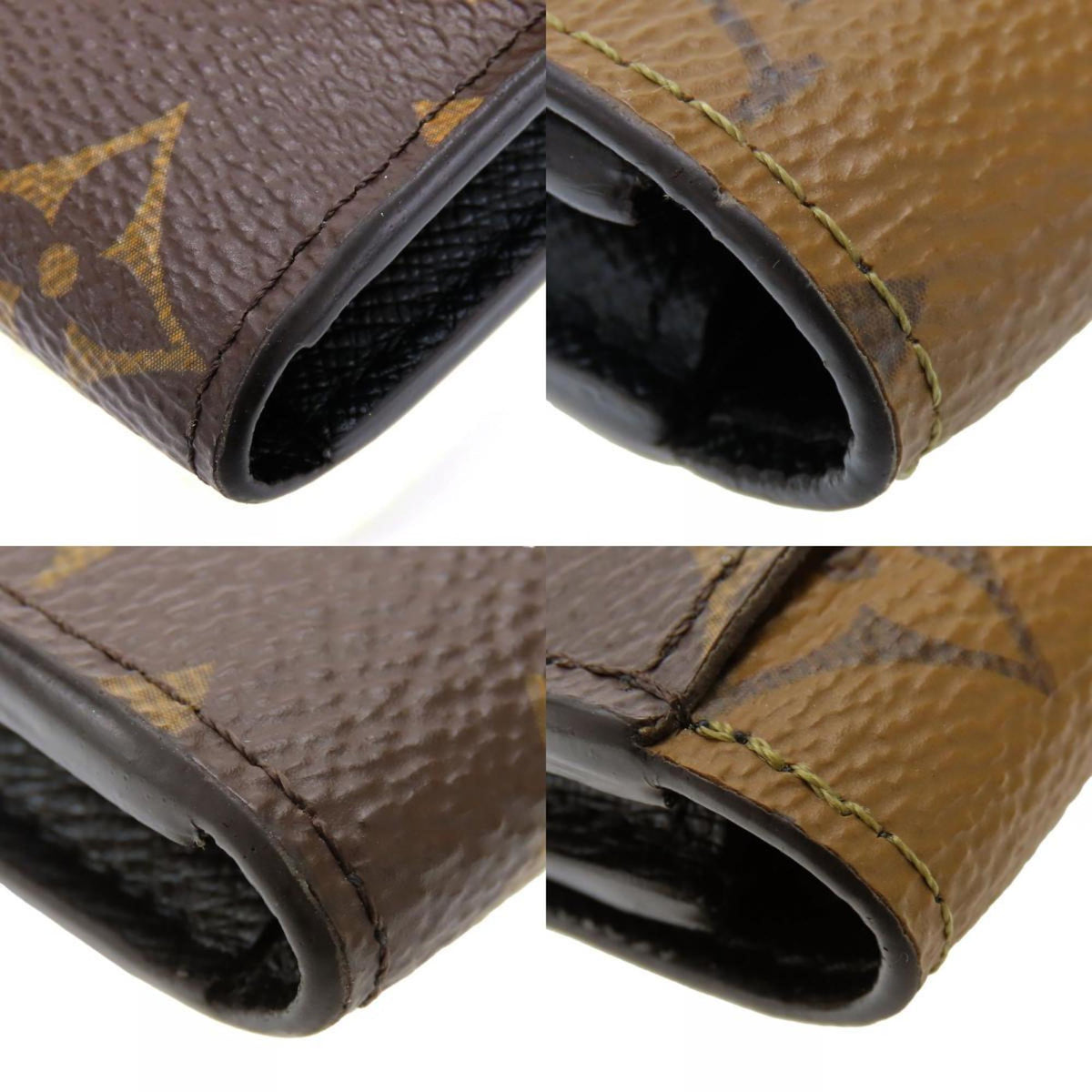 Louis Vuitton Brown Monogram Reverse Wallet (Bi-Fold) (Pre-Owned)