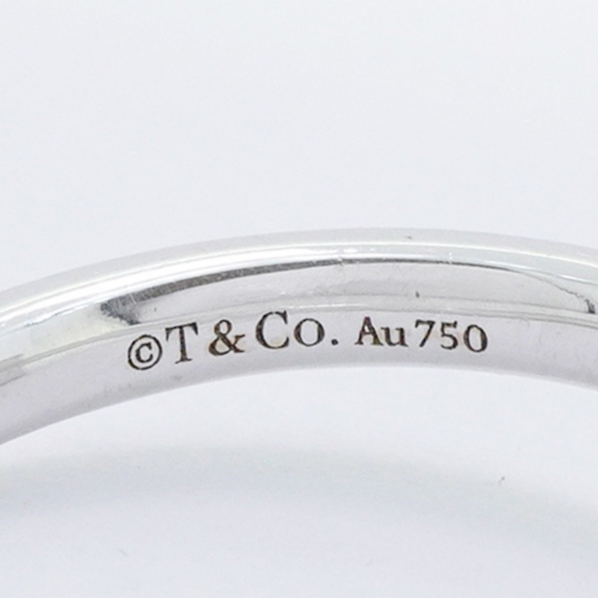 Tiffany White Gold (18K) Band Ring (Pre-Owned)
