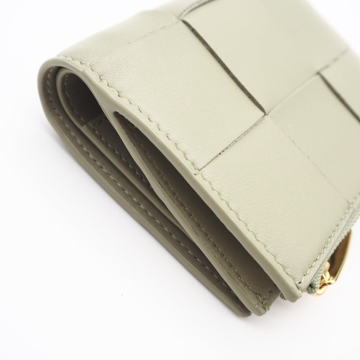 Bottega Veneta Beige Leather Wallet (Bi-Fold) (Pre-Owned)