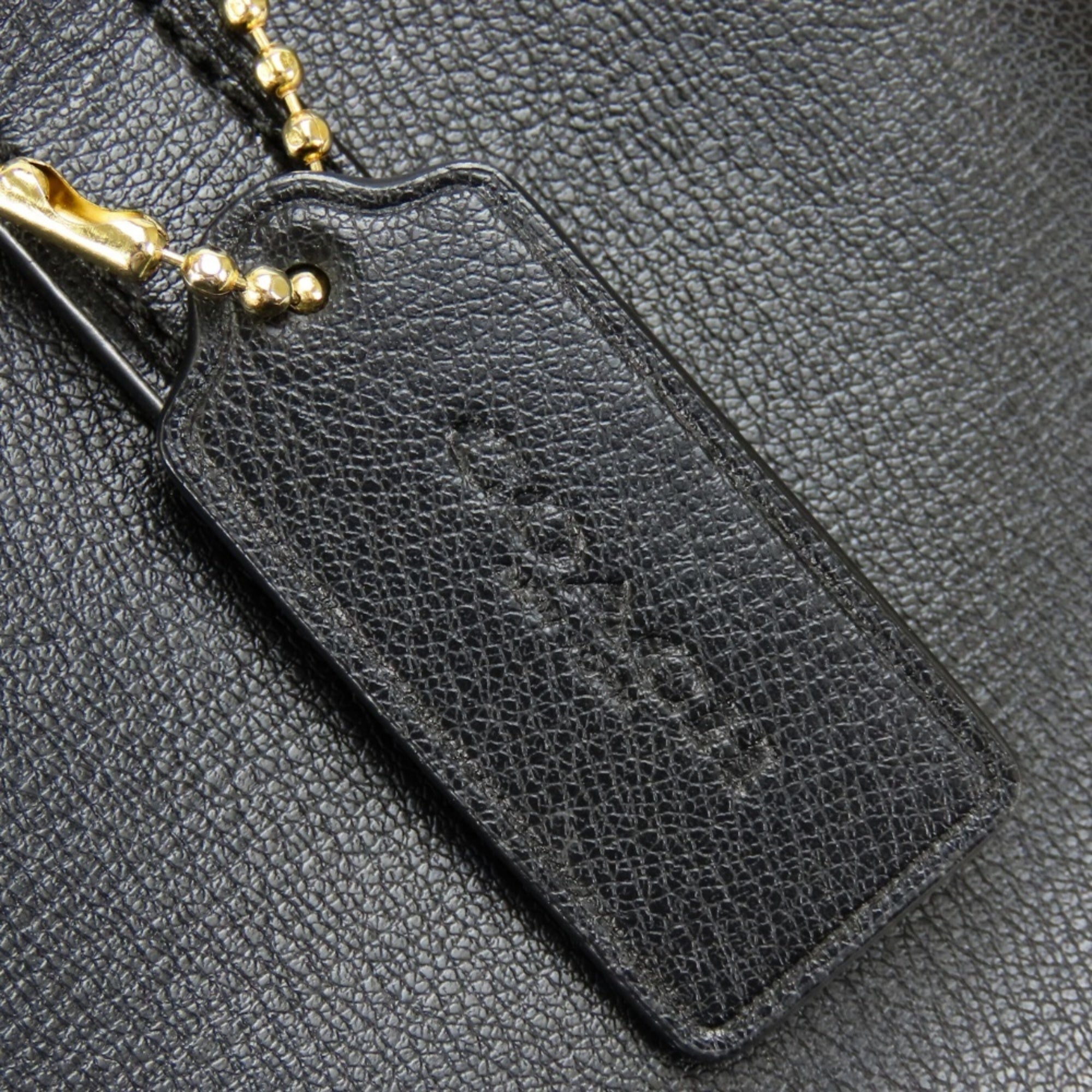 Coach Black Leather Tote Bag (Pre-Owned)
