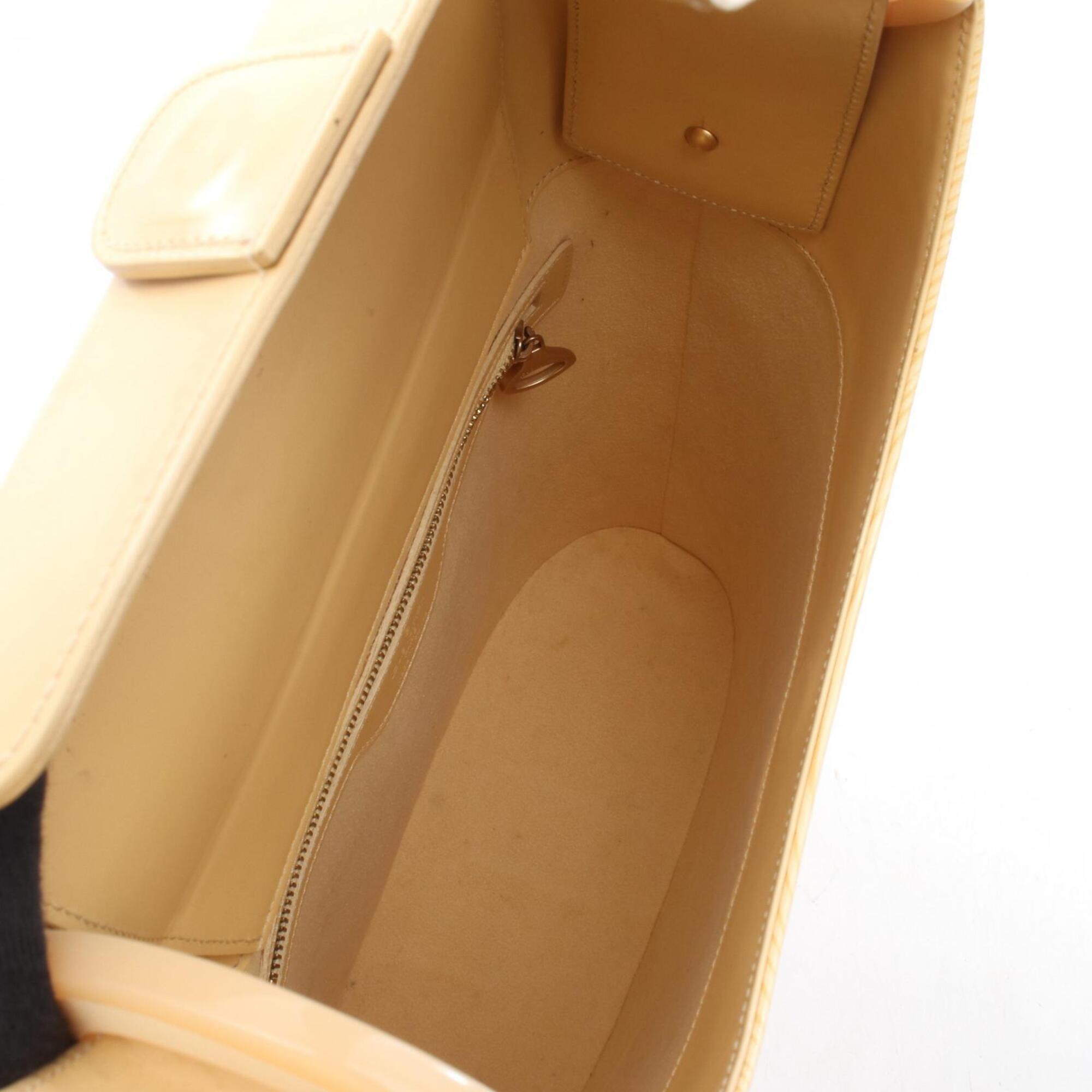 Louis Vuitton Beige Leather Handbag Shoulder Bag (Pre-Owned)