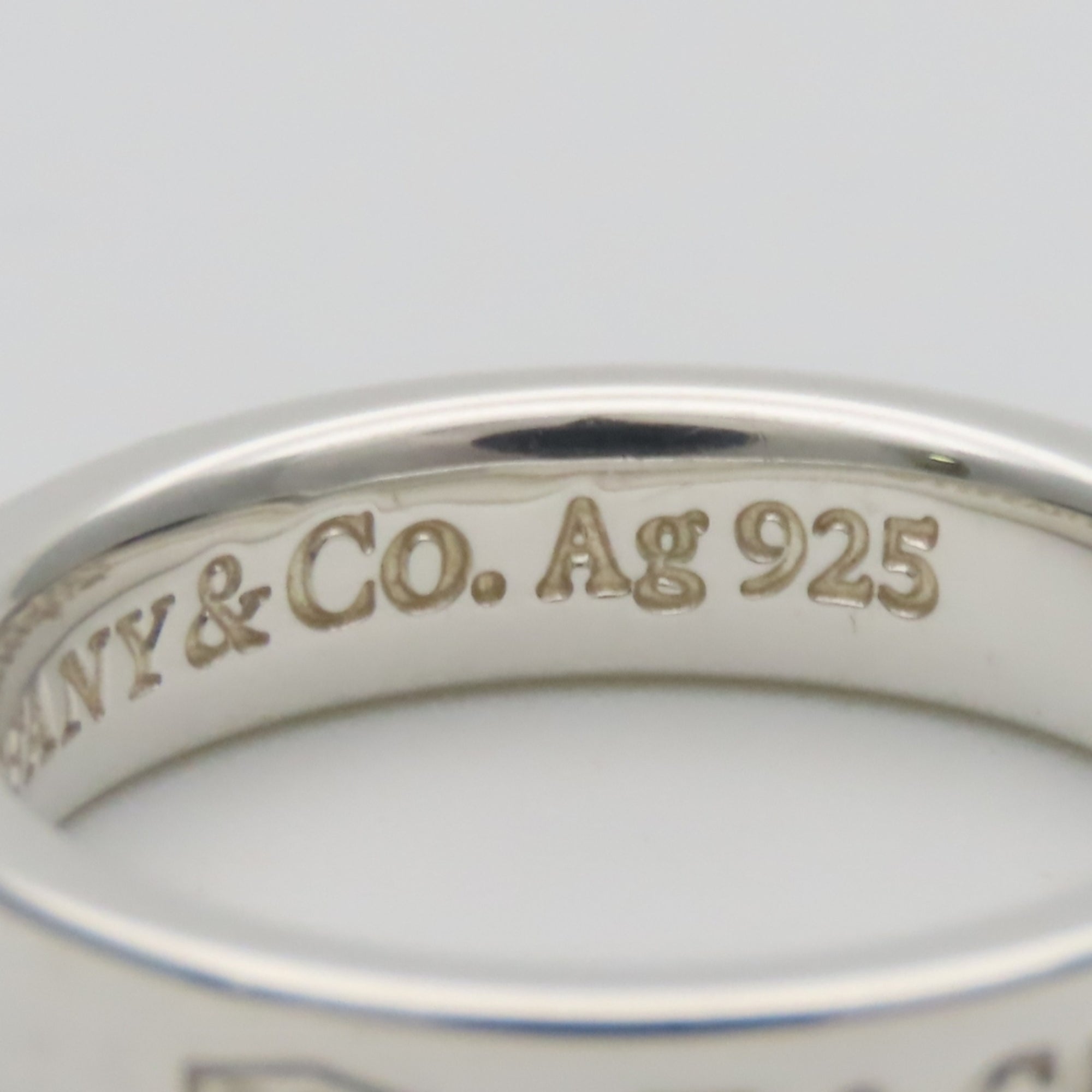 Tiffany Silver Silver 925 Band Ring (Pre-Owned)