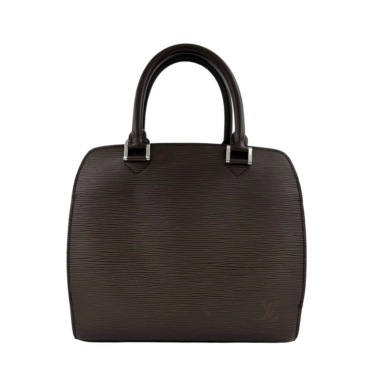Louis Vuitton Brown Leather Boston Bag Handbag (Pre-Owned)