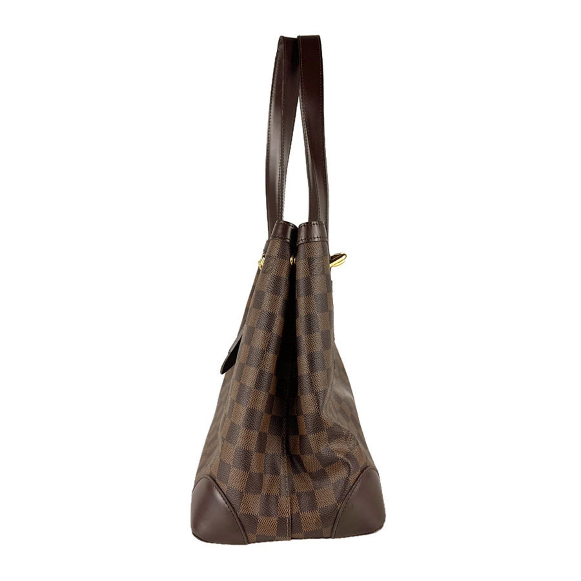 Louis Vuitton Damier Canvas Ebene Damier Canvas Shoulder Bag (Pre-Owned)
