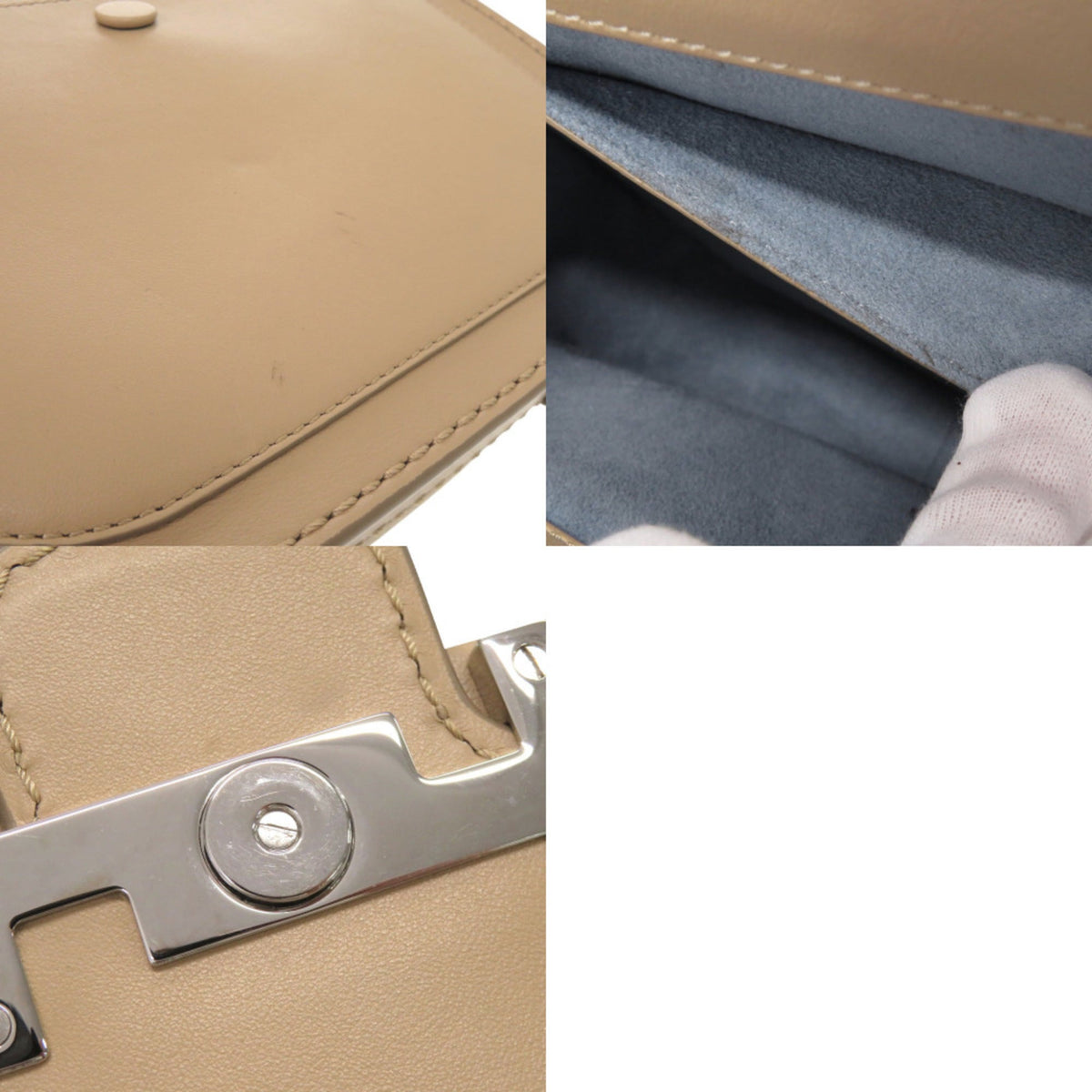 Tod's Beige Leather Shoulder Bag (Pre-Owned)