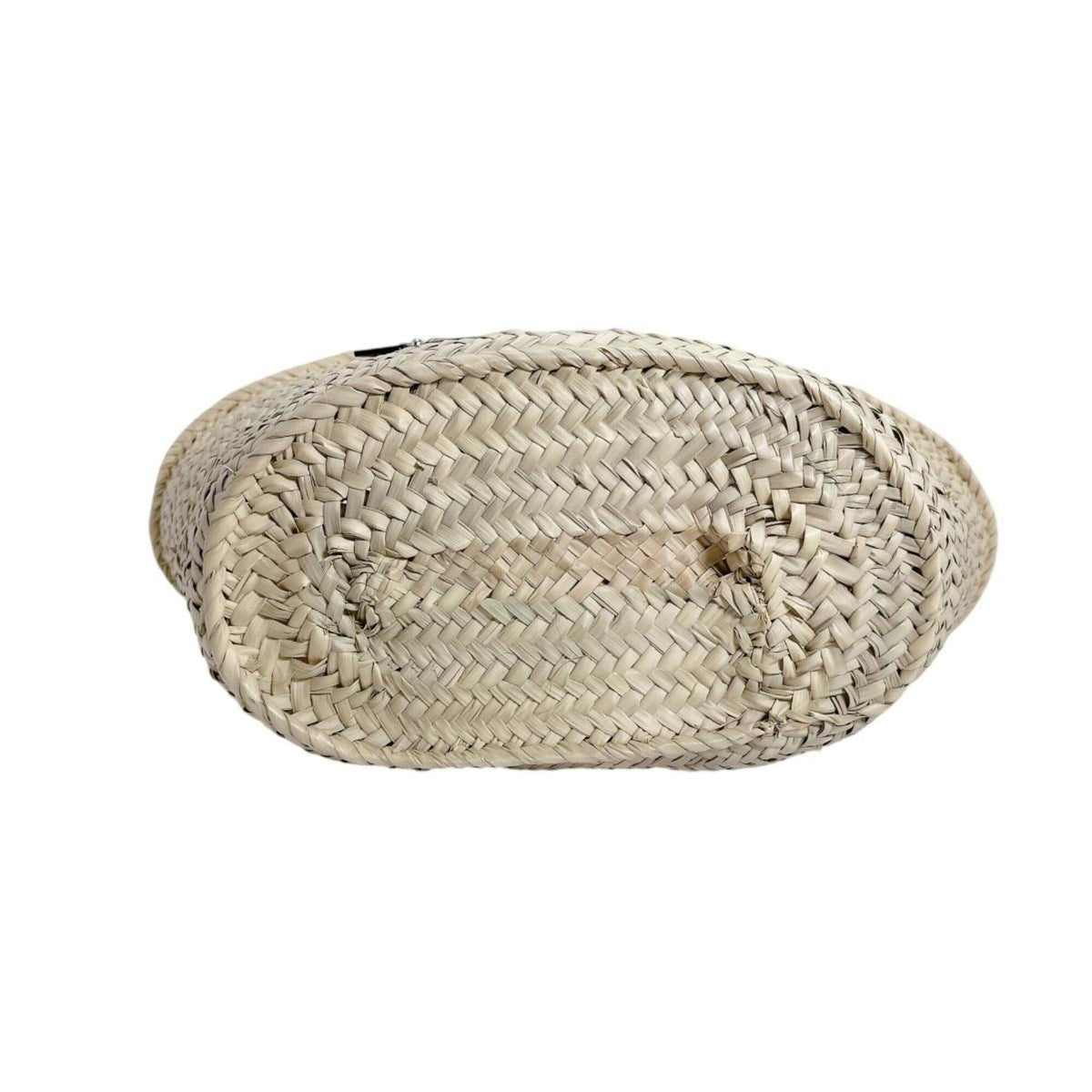 Loewe Beige Raffia Leather Basket Tote Bag (Pre-Owned)