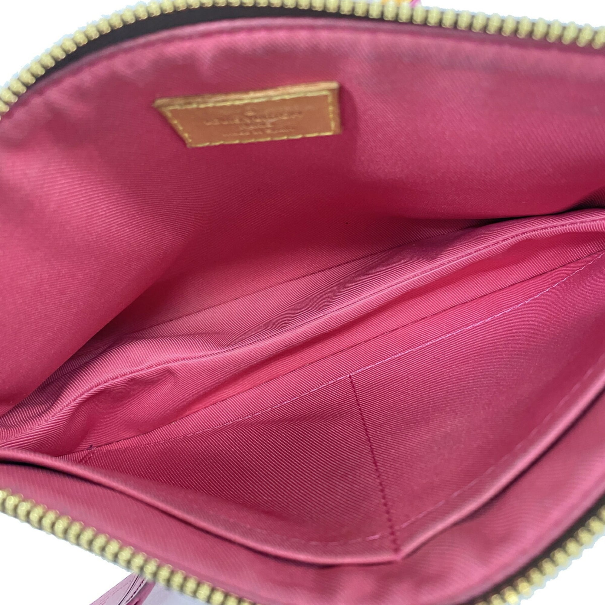 Louis Vuitton Brown Hot Pink Shoulder Bag (Pre-Owned)